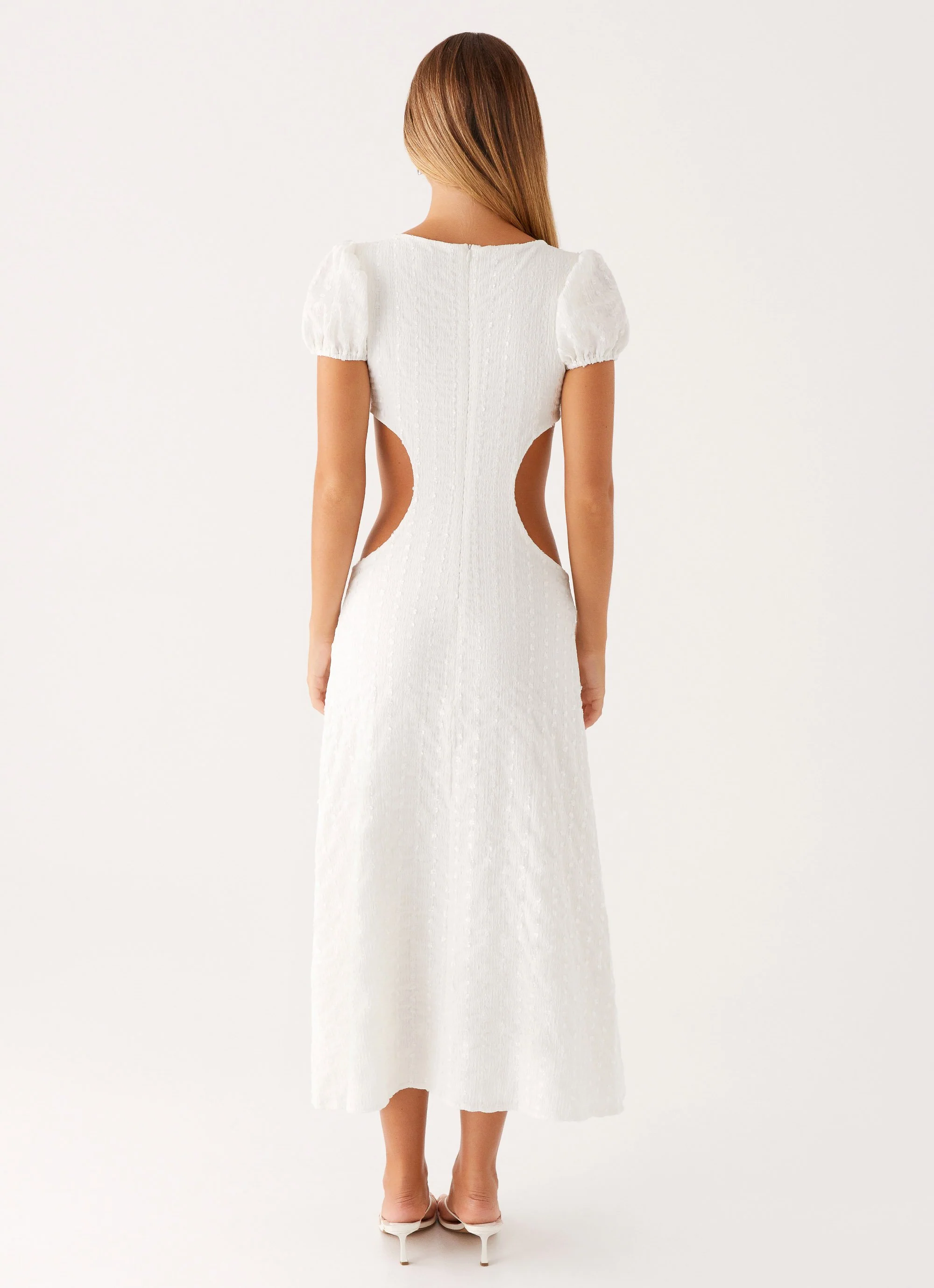 Myley Midi Dress - White - Image 4
