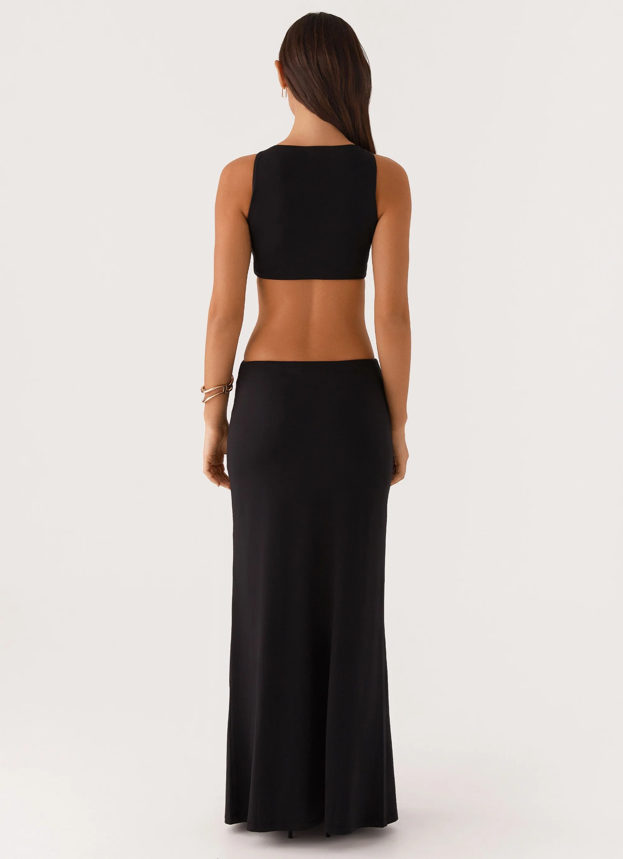 Nadiya Maxi Dress - Black - Image 4