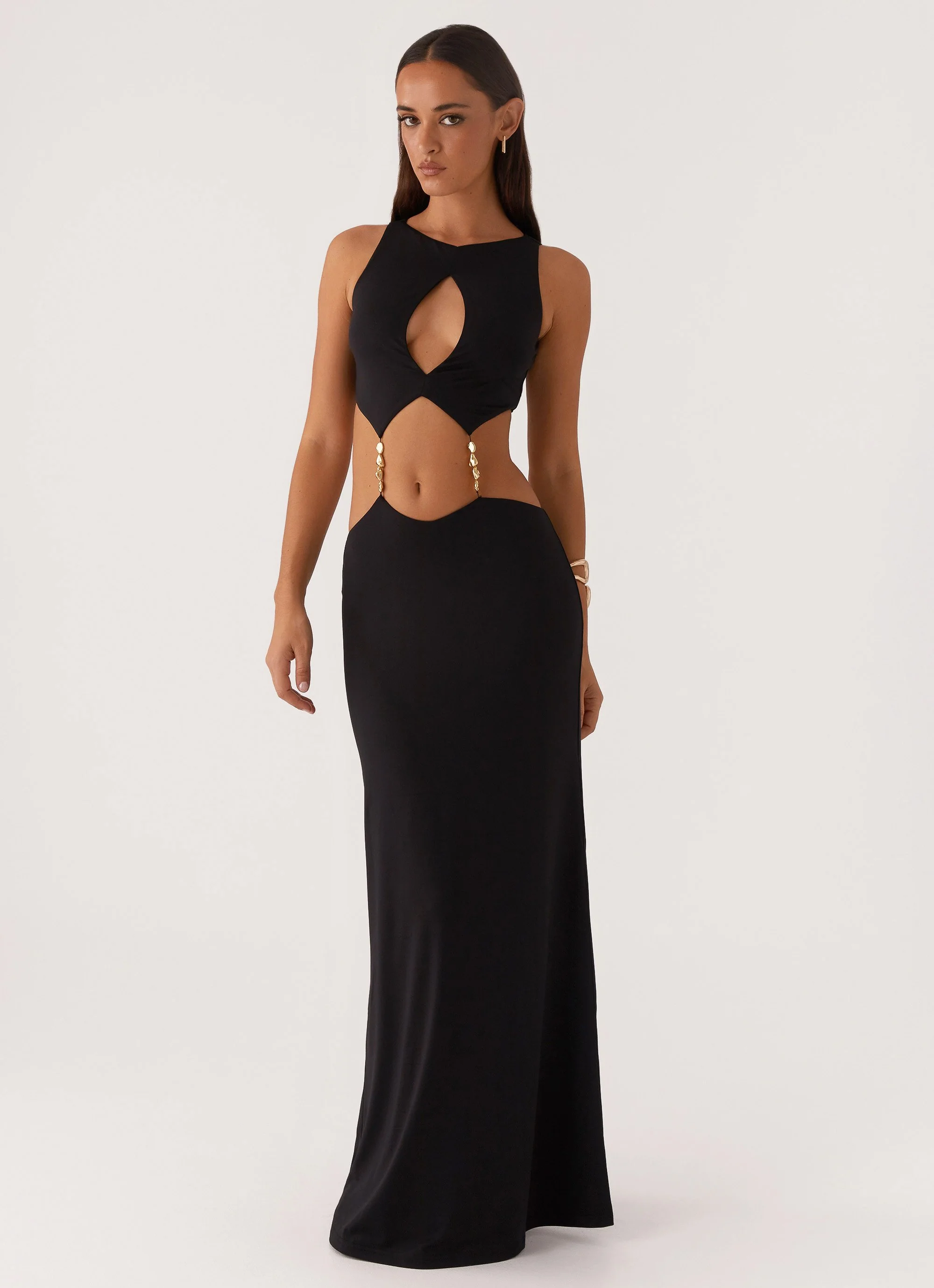 Nadiya Maxi Dress - Black - Image 6