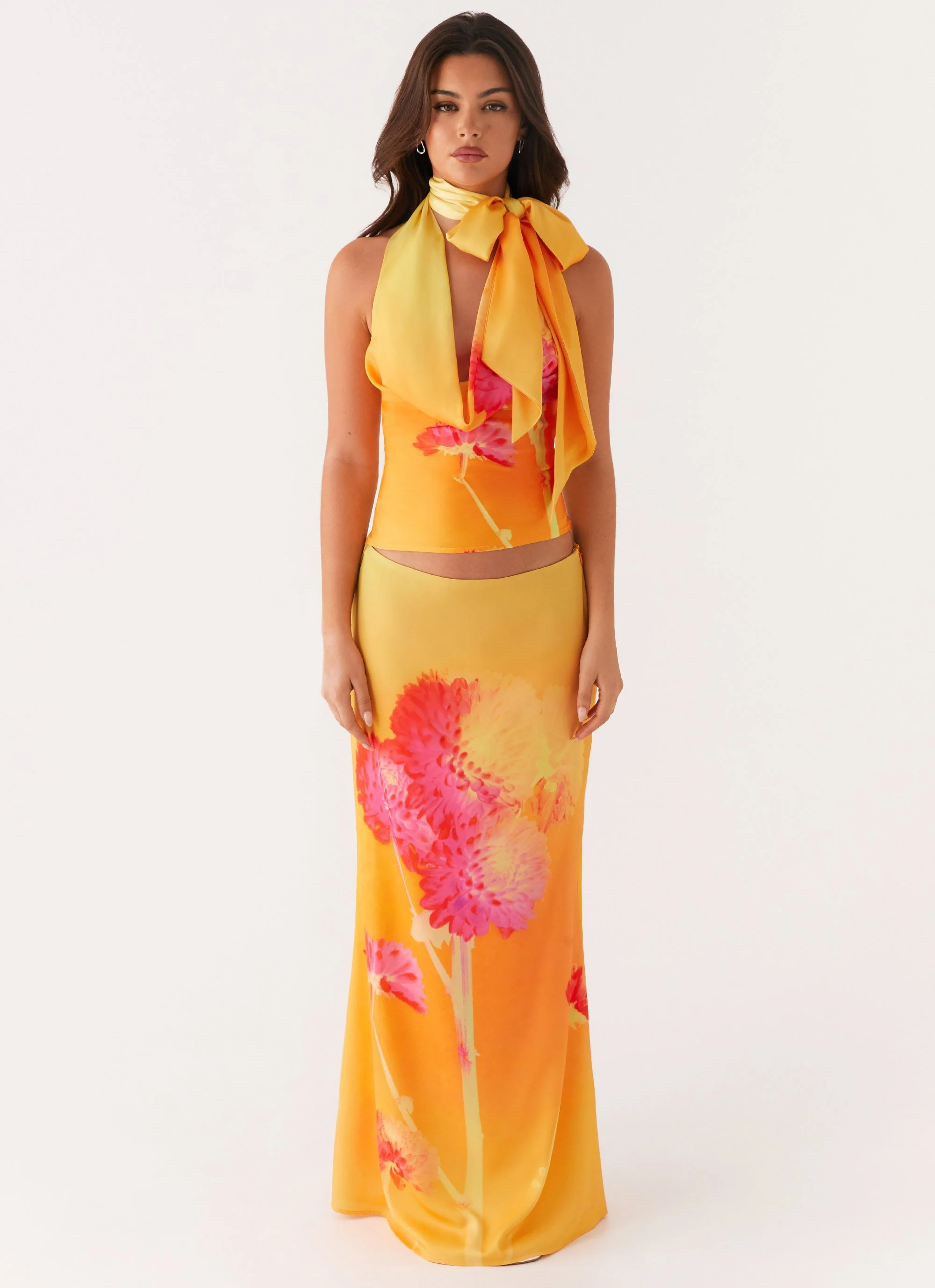 Nala Top - Orange Floral - Image 2