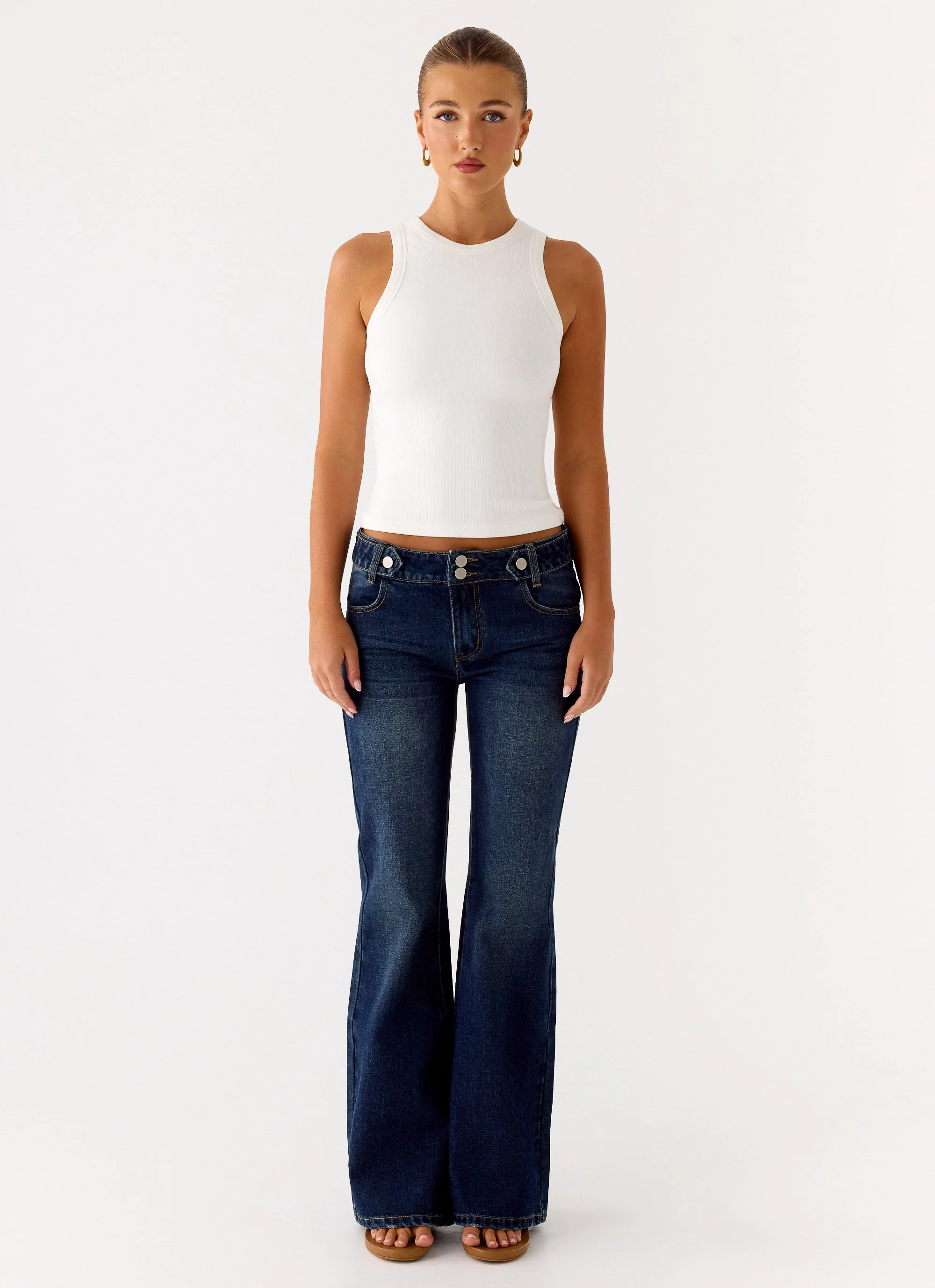 Nalani Low Rise Denim Jeans - Washed - Image 2
