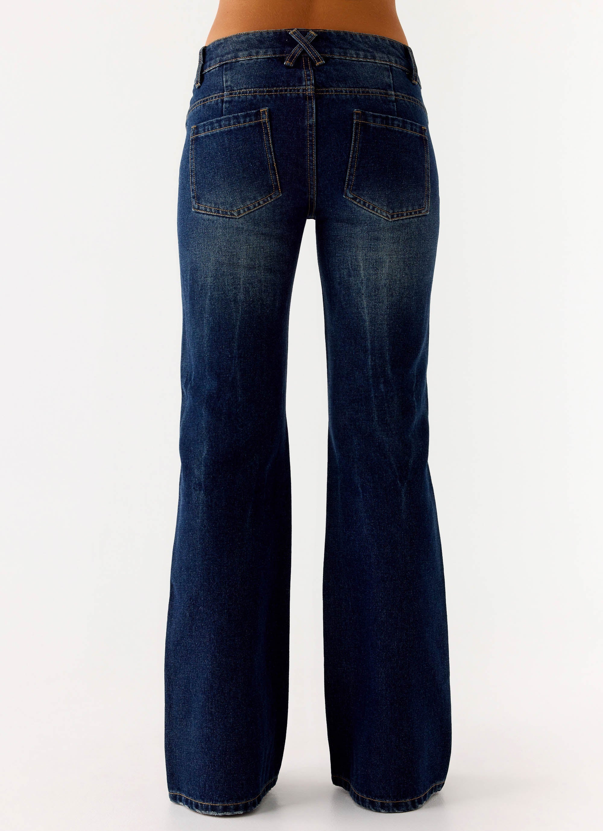 Nalani Low Rise Denim Jeans - Washed - Image 4