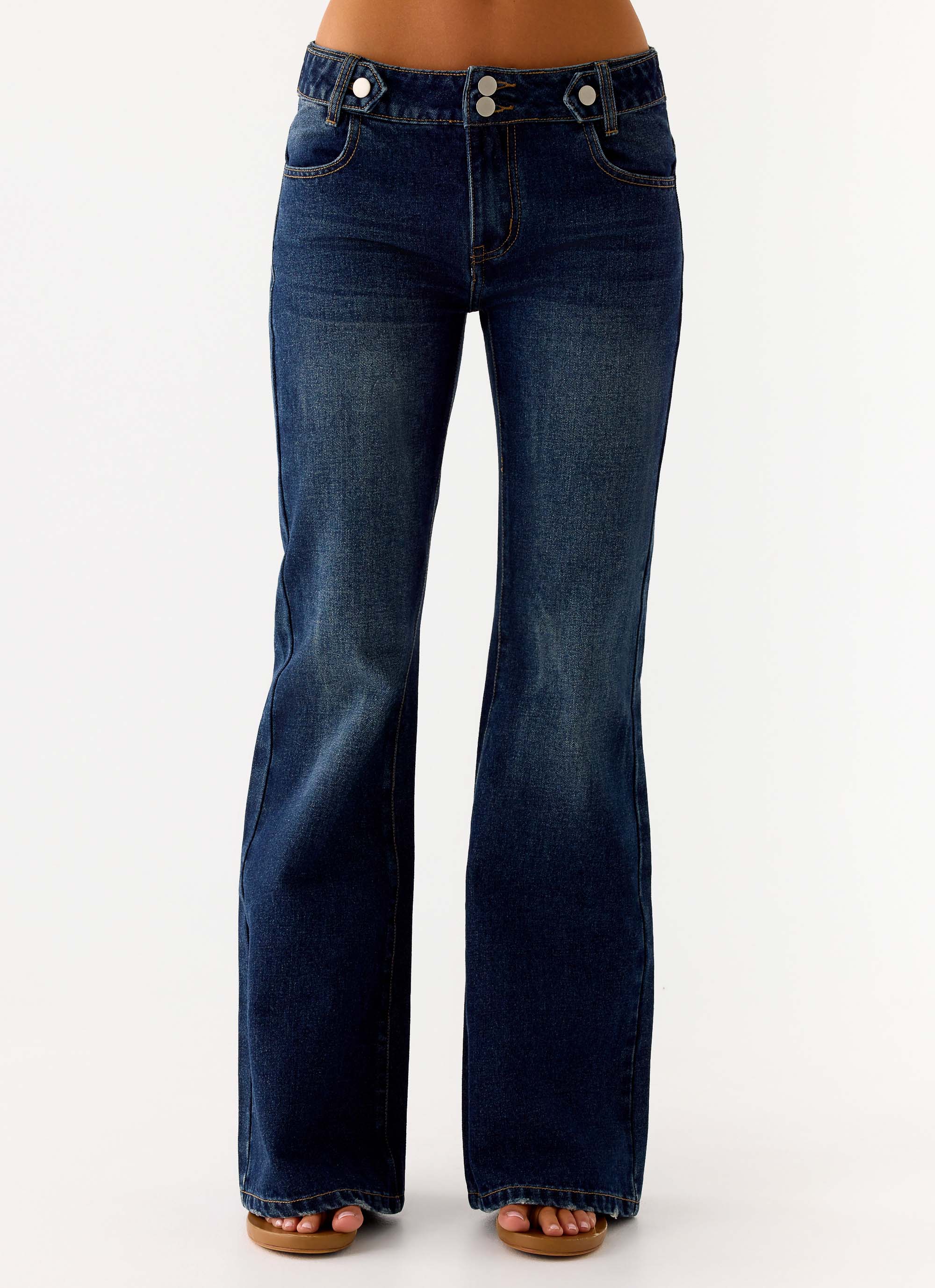 Nalani Low Rise Denim Jeans - Washed - Image 5