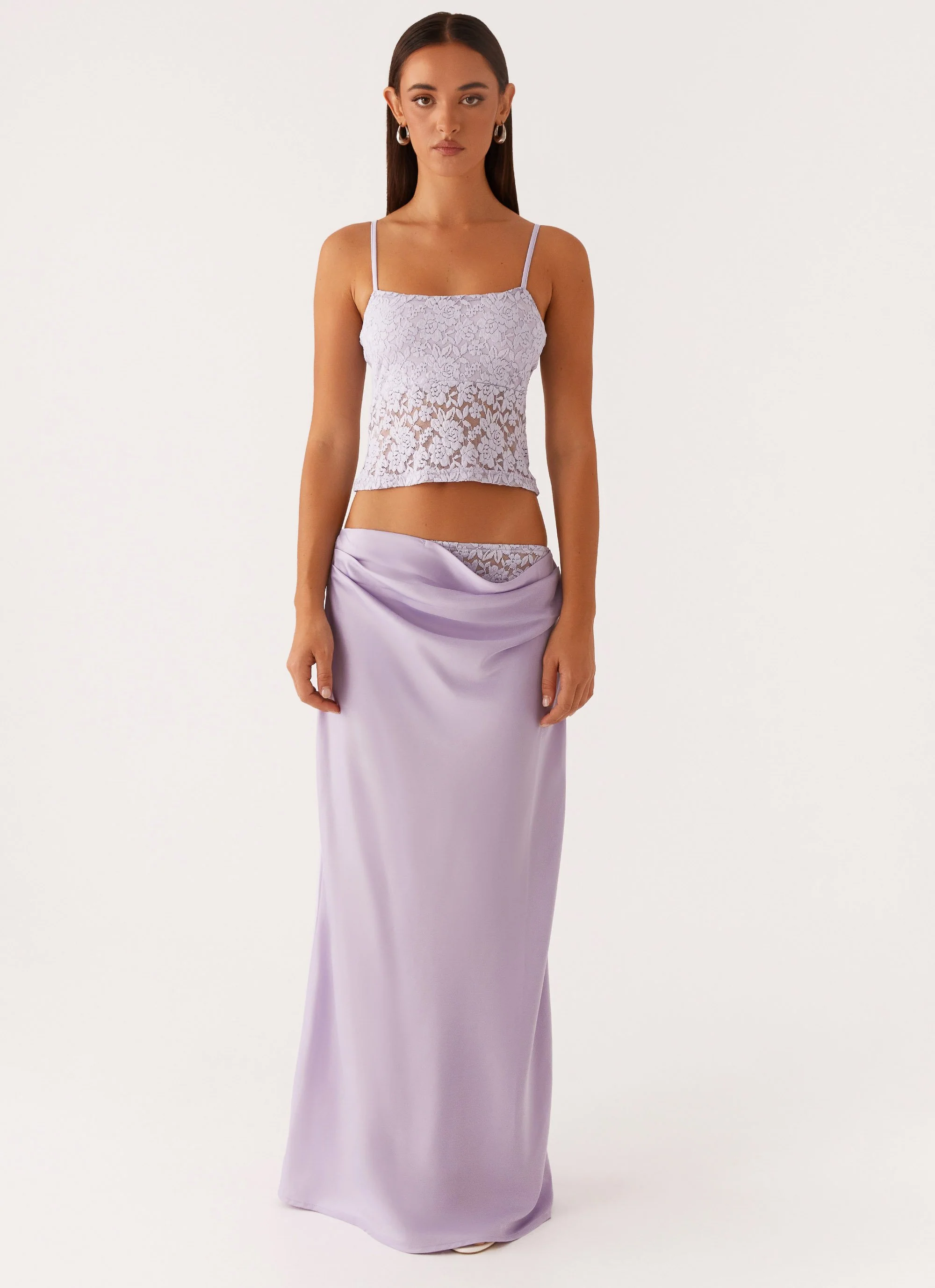 Nancy Lace Top - Lilac - Image 2