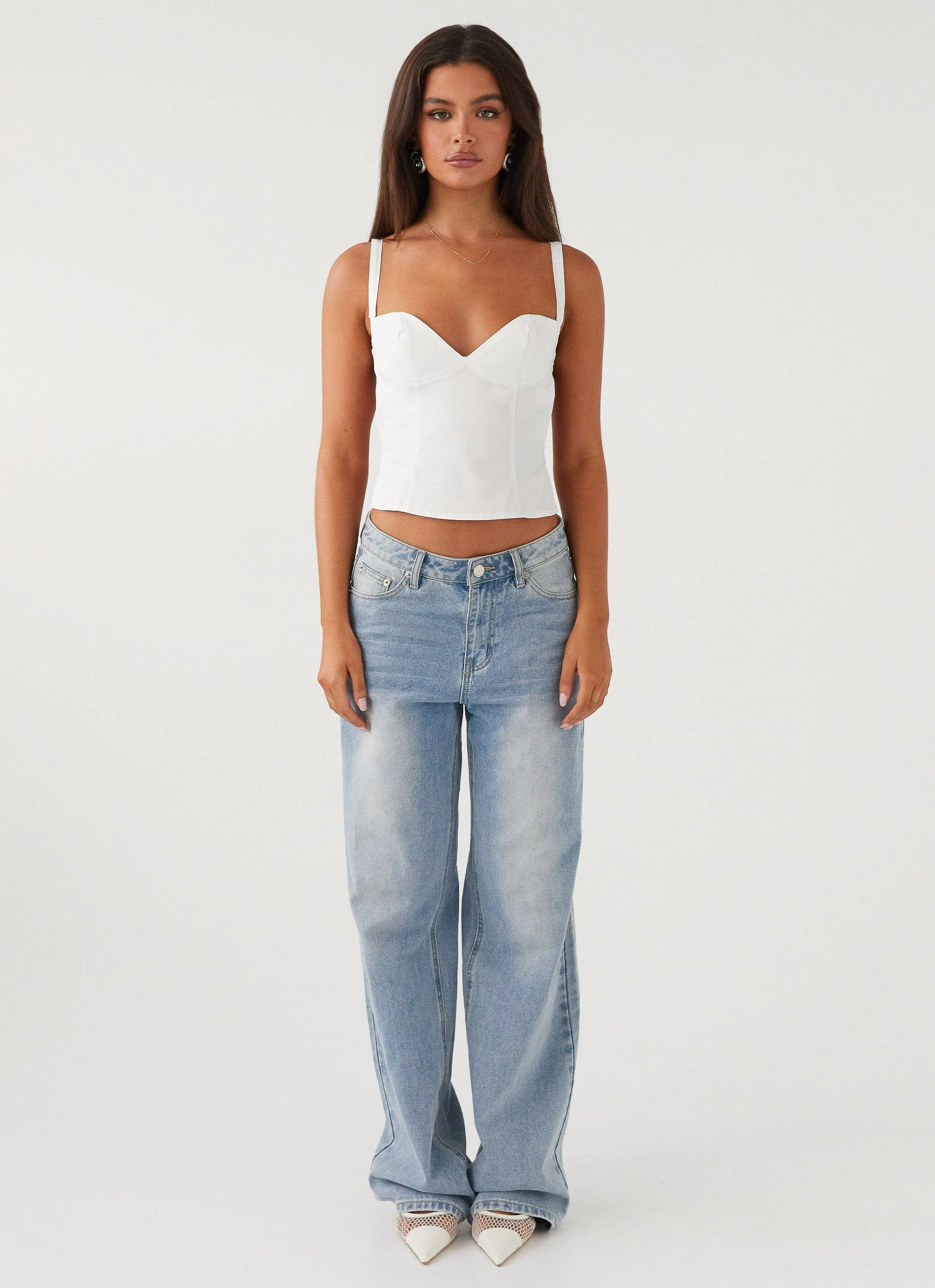 Naomi Backless Top - White - Image 2