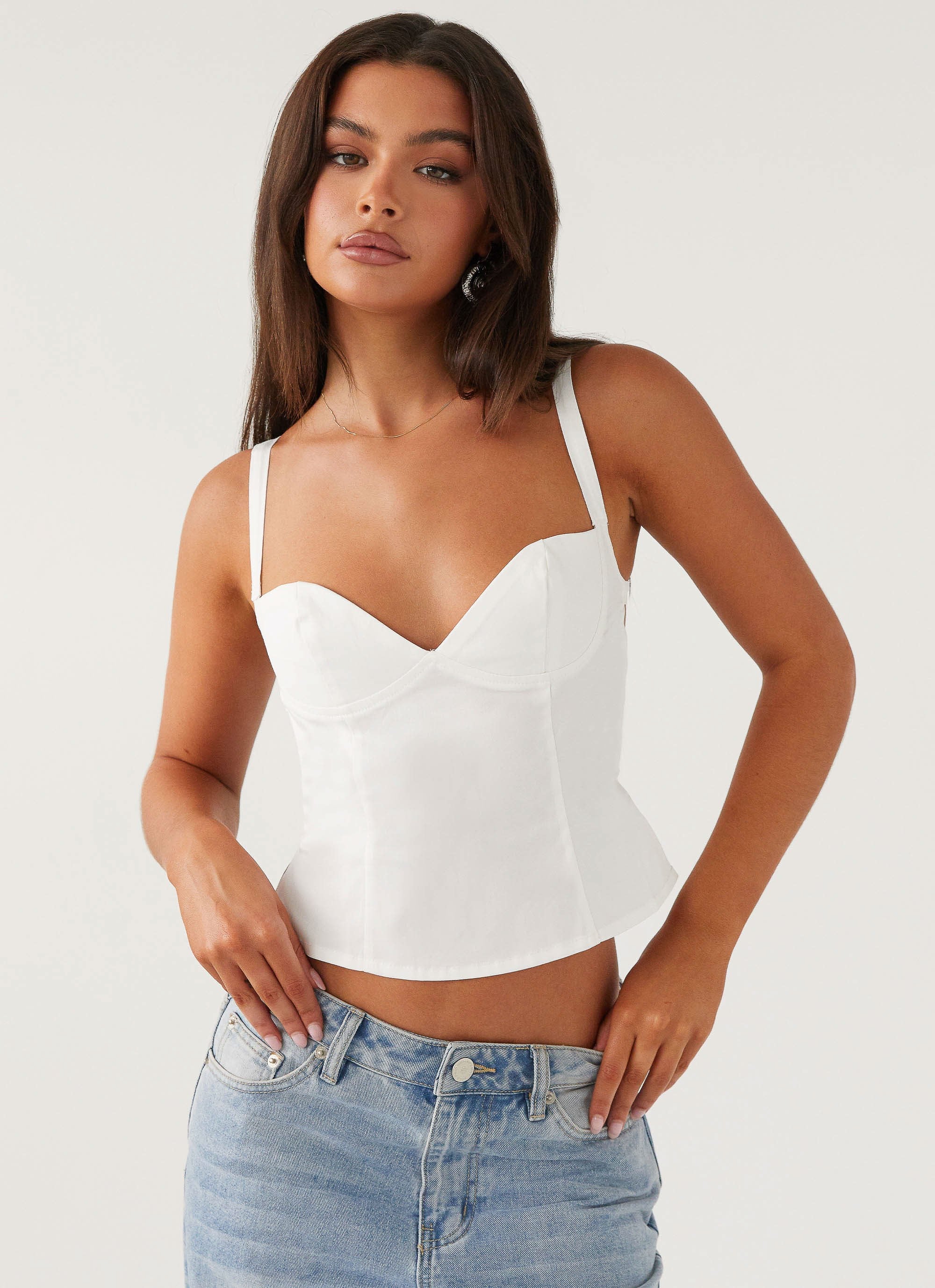 Naomi Backless Top - White - Image 6