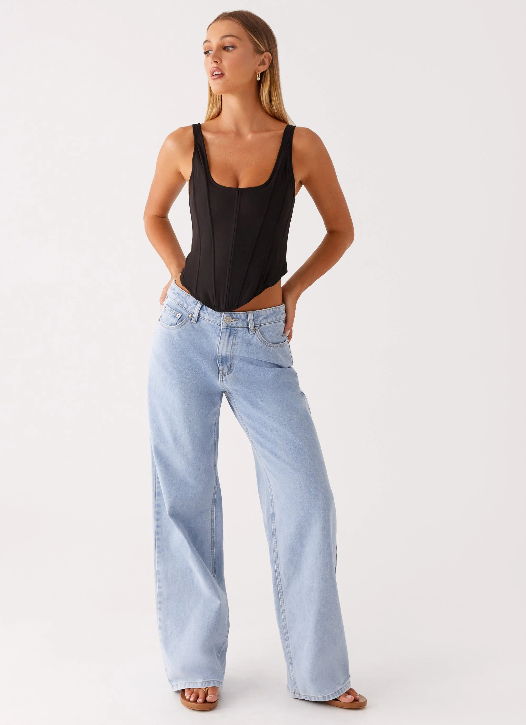 Narelle Corset Top - Black - Image 5