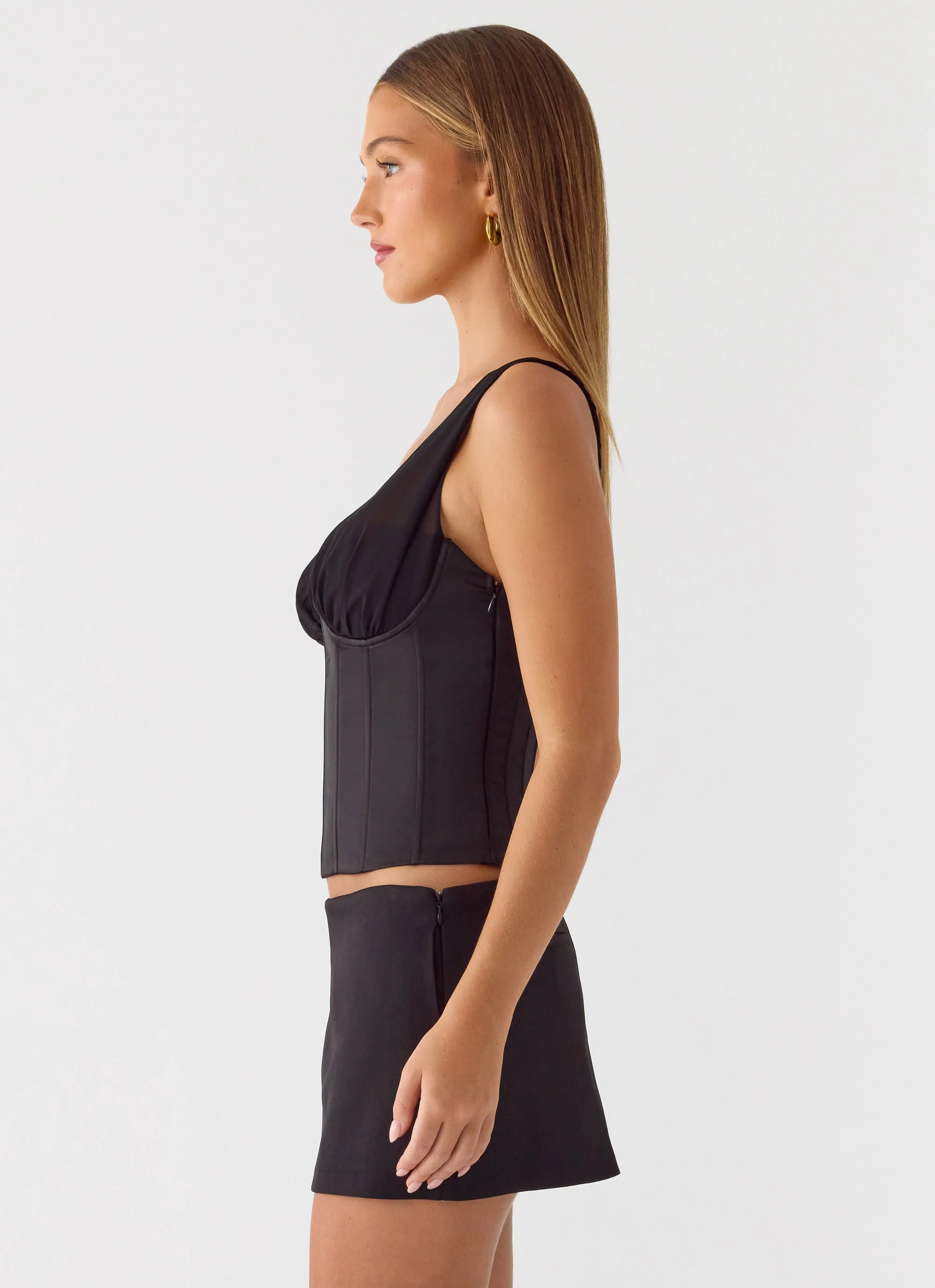 Natalya Corset Top - Black - Image 6