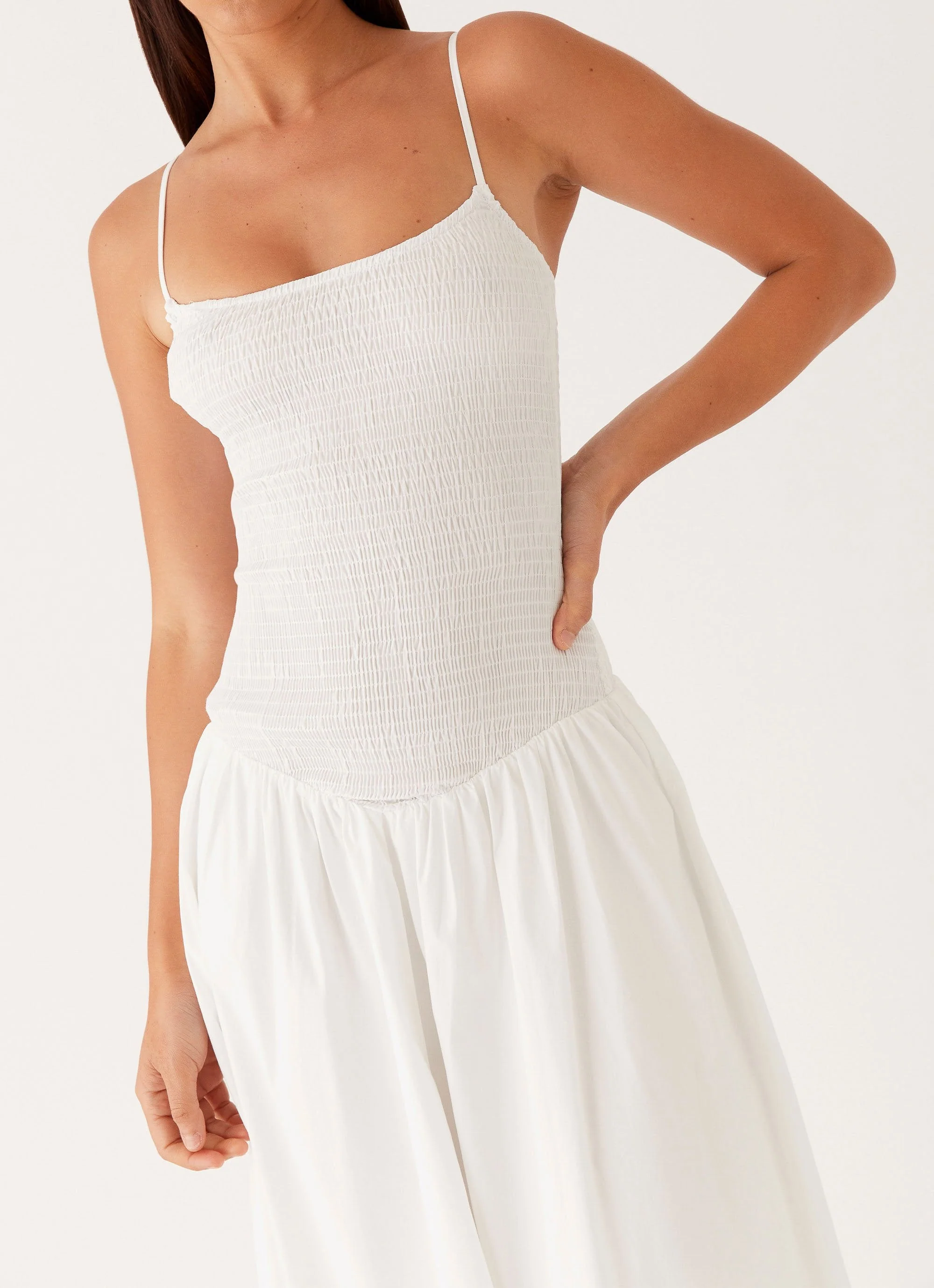 Natalyi Midi Dress - White - Image 6