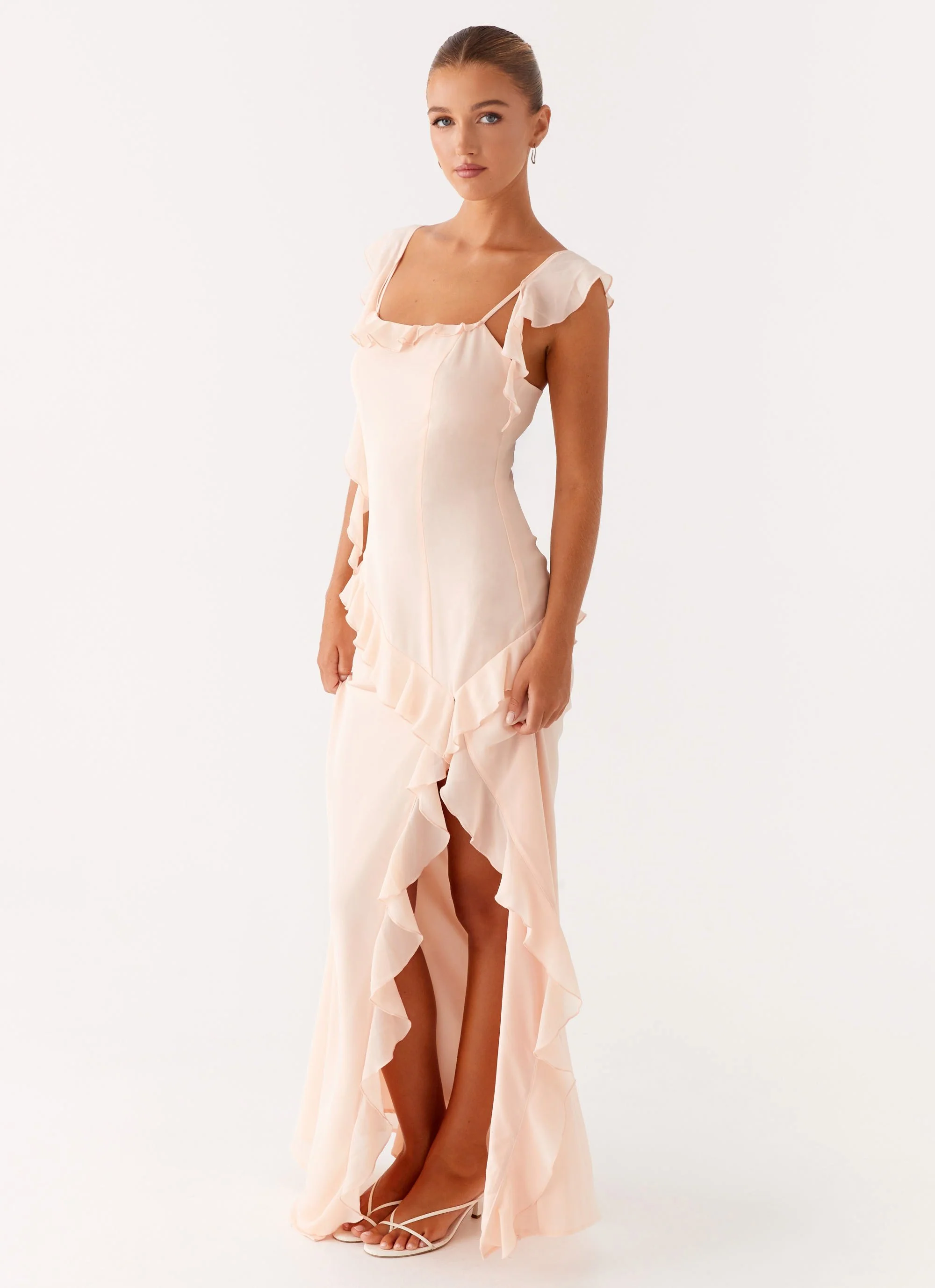 Naya Maxi Dress - Peach - Image 2