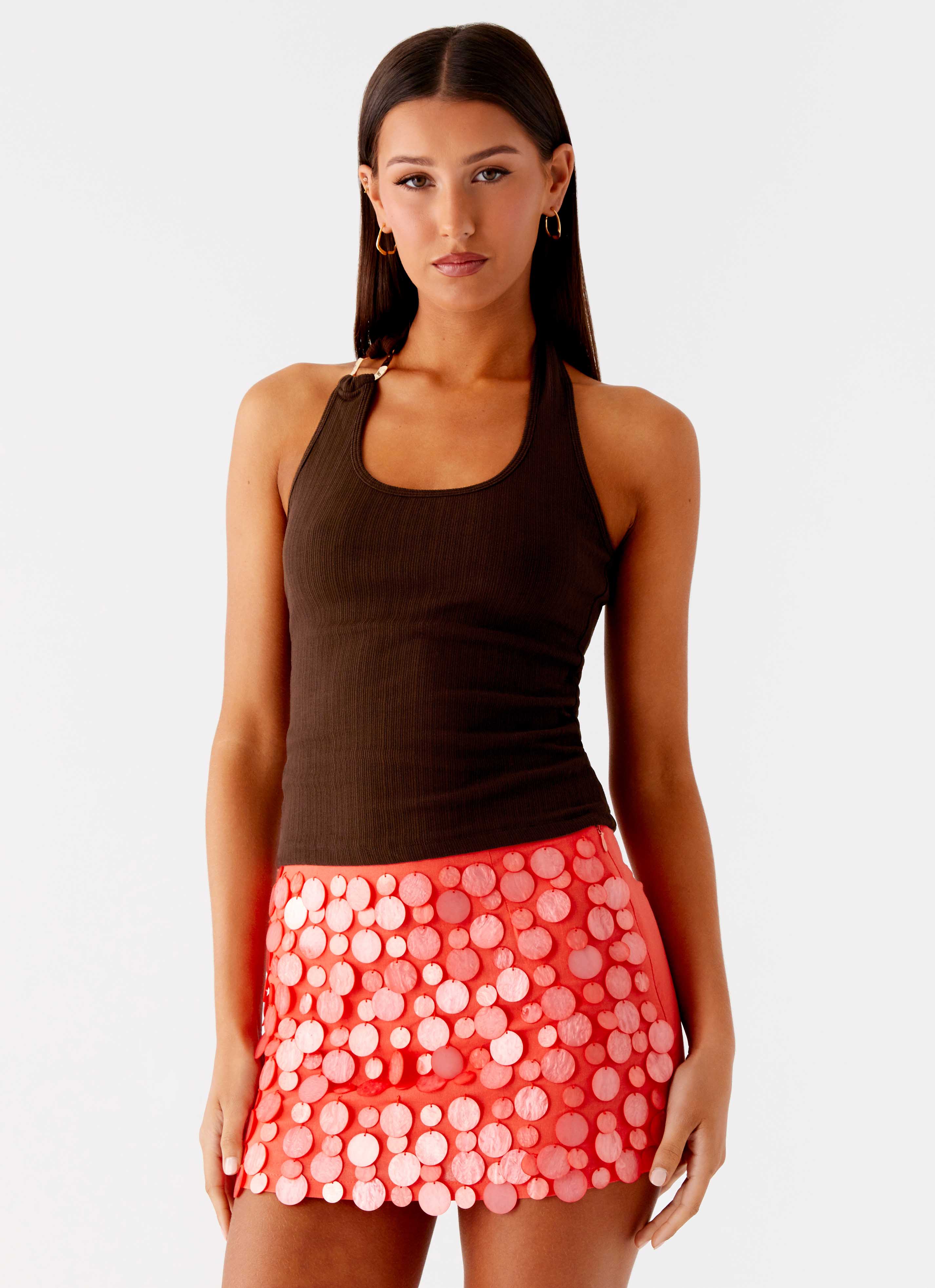 Nera Halter Top - Chocolate - Image 5