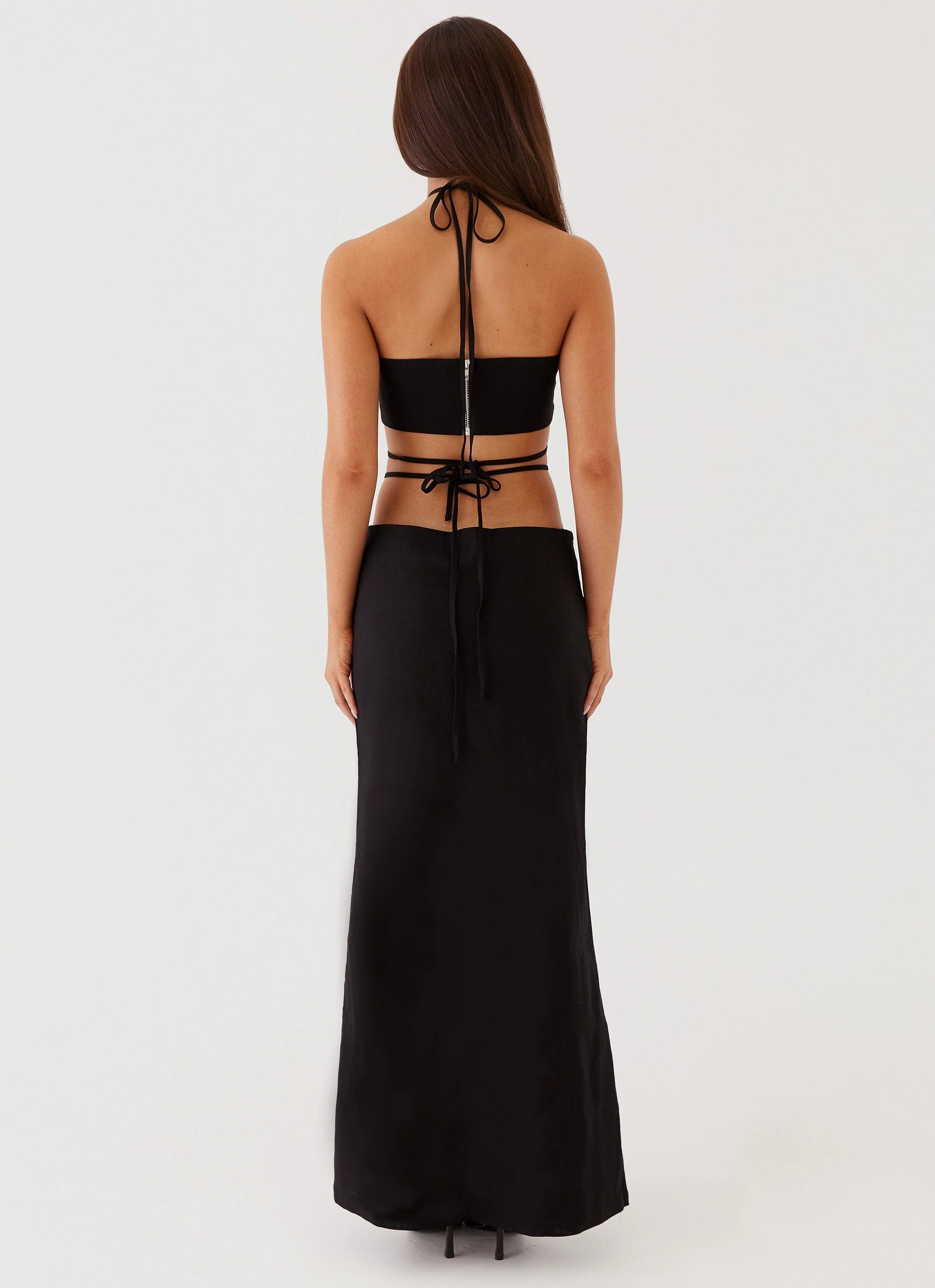 Neveah Beaded Maxi Skirt - Black - Image 4