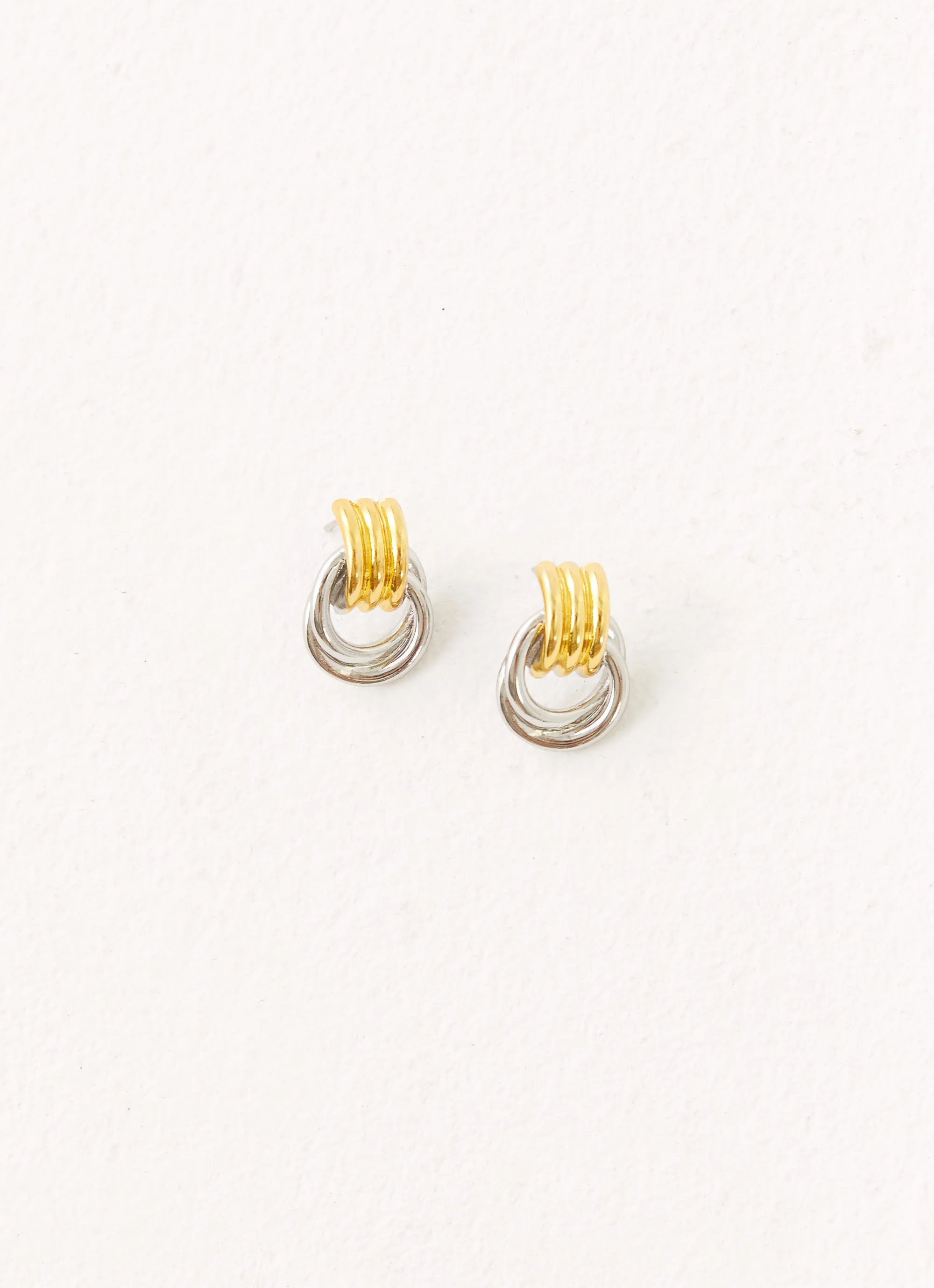 Nicolina Earrings - Gold/Silver - Image 2