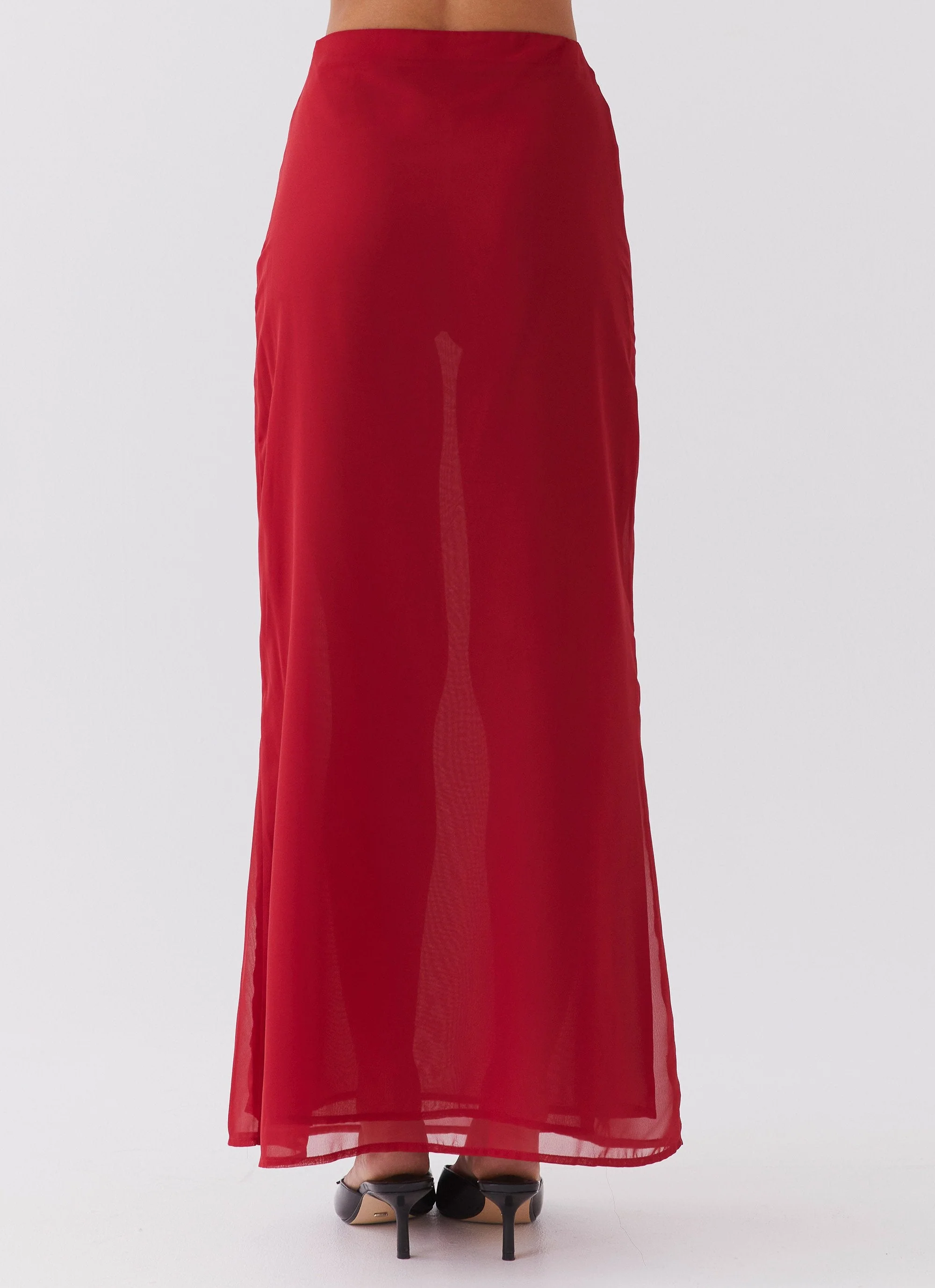 Nightfall Maxi Skirt - Rouge Red - Image 7