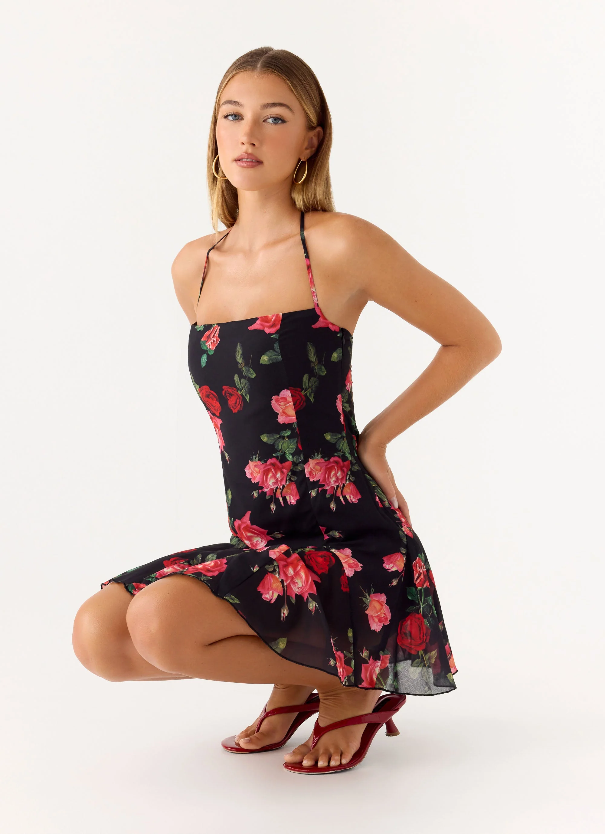 Nikyta Micro Mini Dress - Midnight Bloom - Image 5