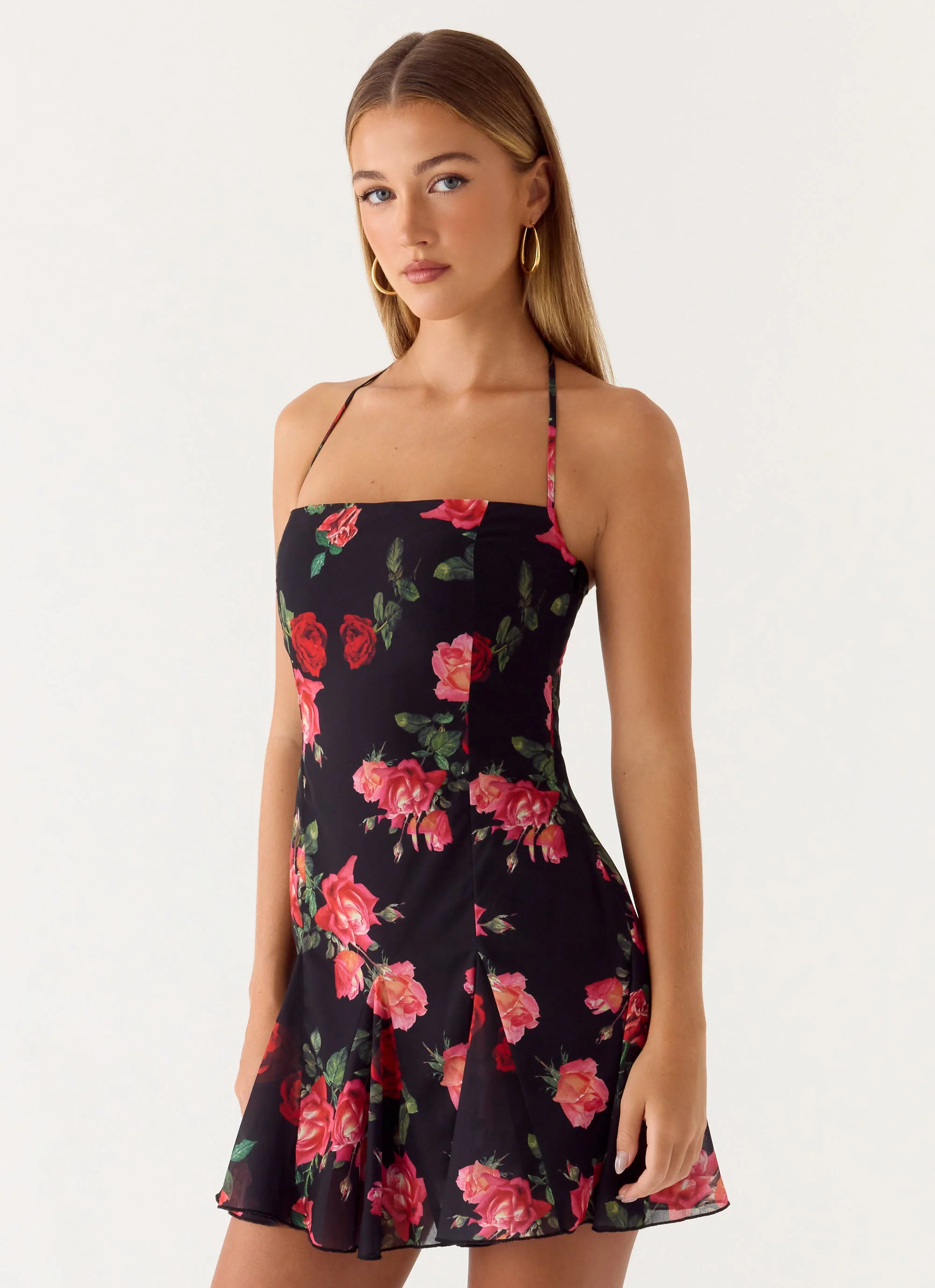 Nikyta Micro Mini Dress - Midnight Bloom - Image 6