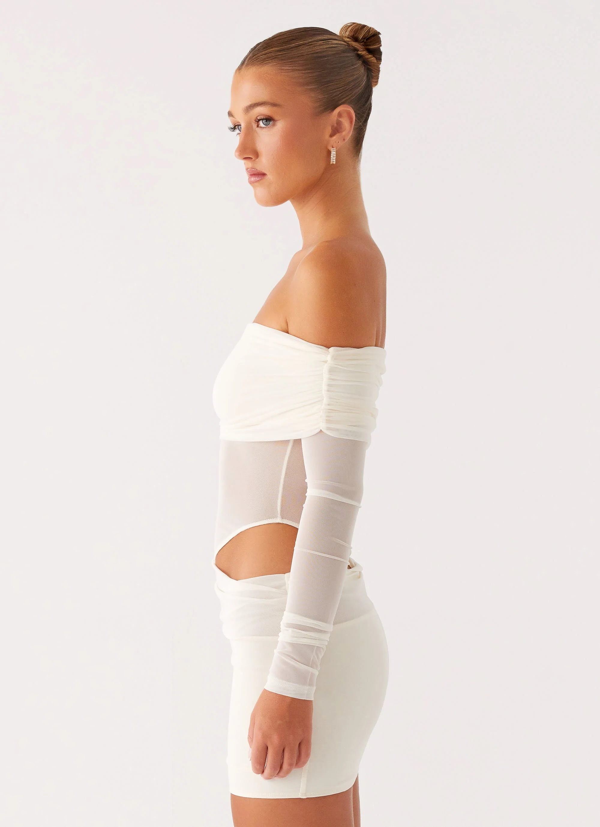 No Doubt Mini Dress - Ivory - Image 3