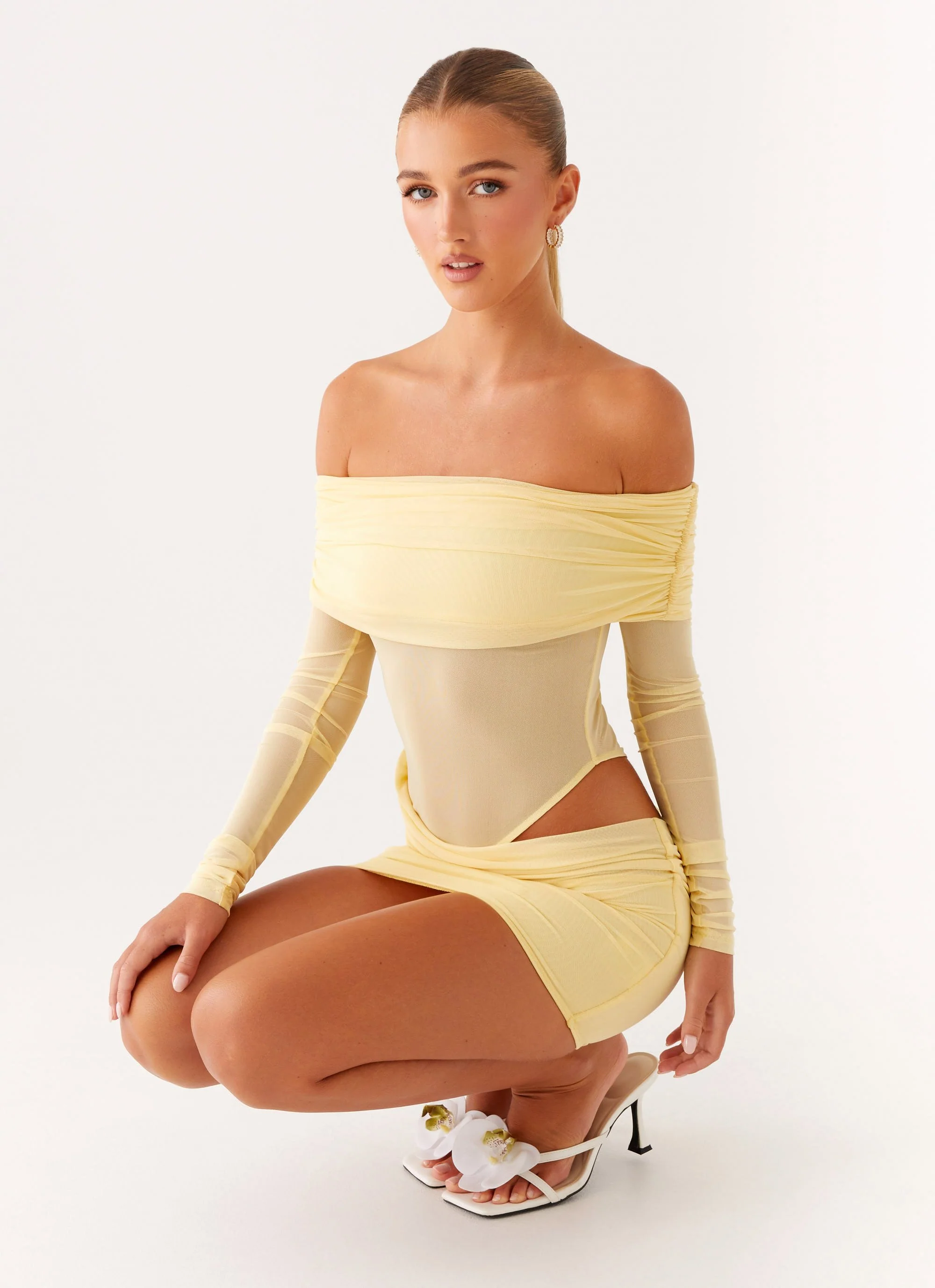 No Doubt Mini Dress - Yellow - Image 6