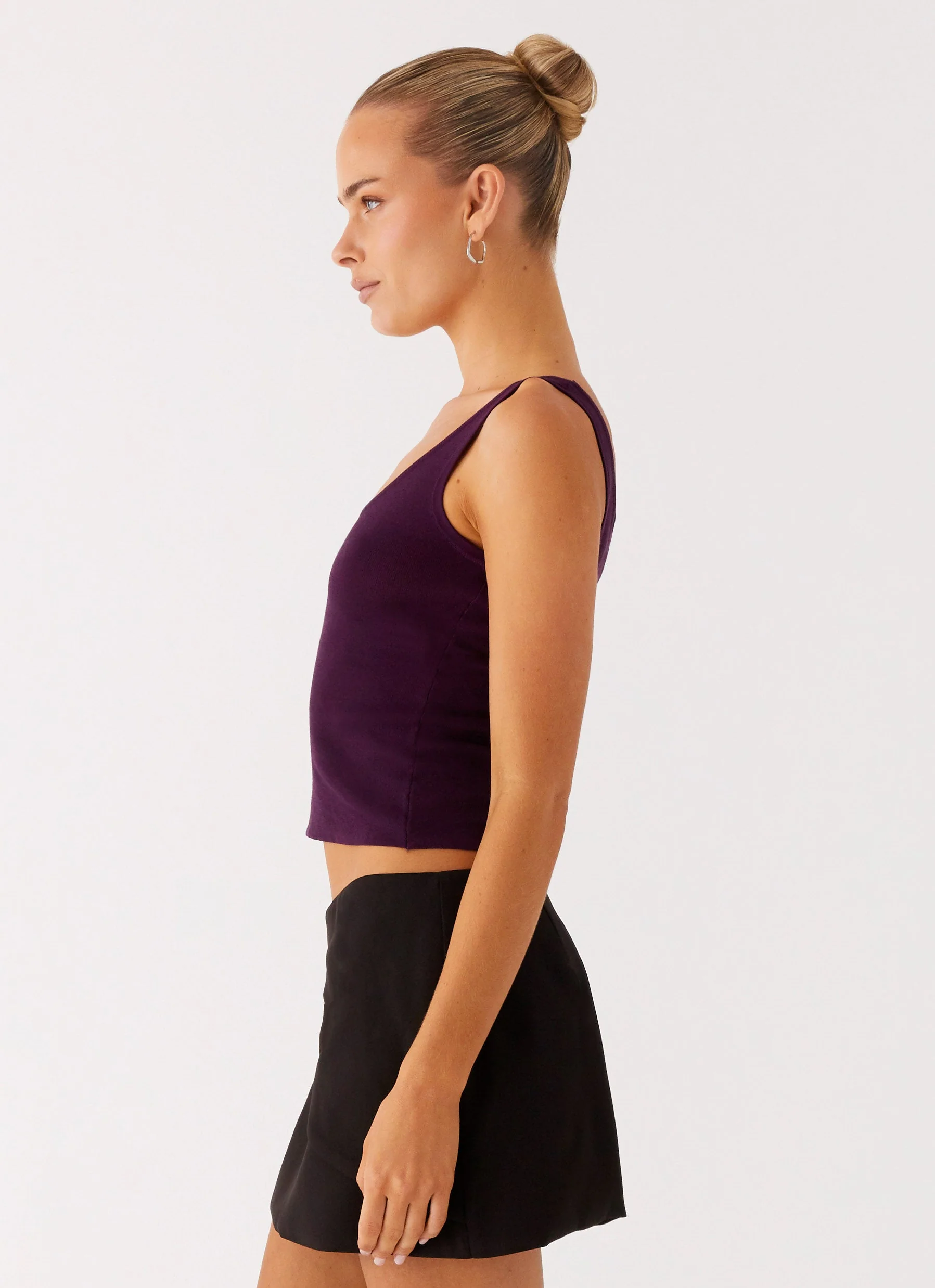 No Signal Knit Top - Plum - Image 3