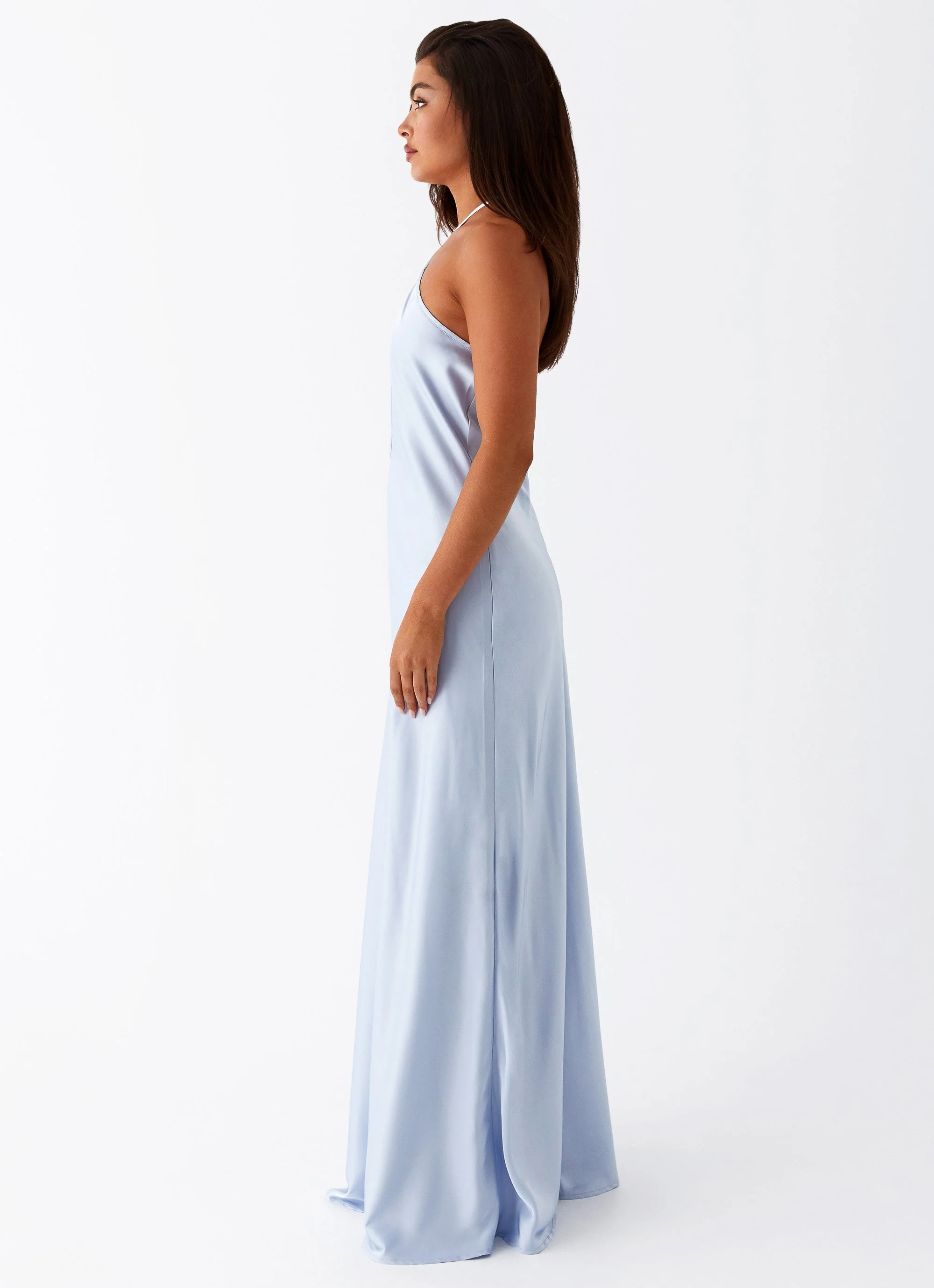 Noir Symphony Maxi Dress - Ice Blue - Image 3