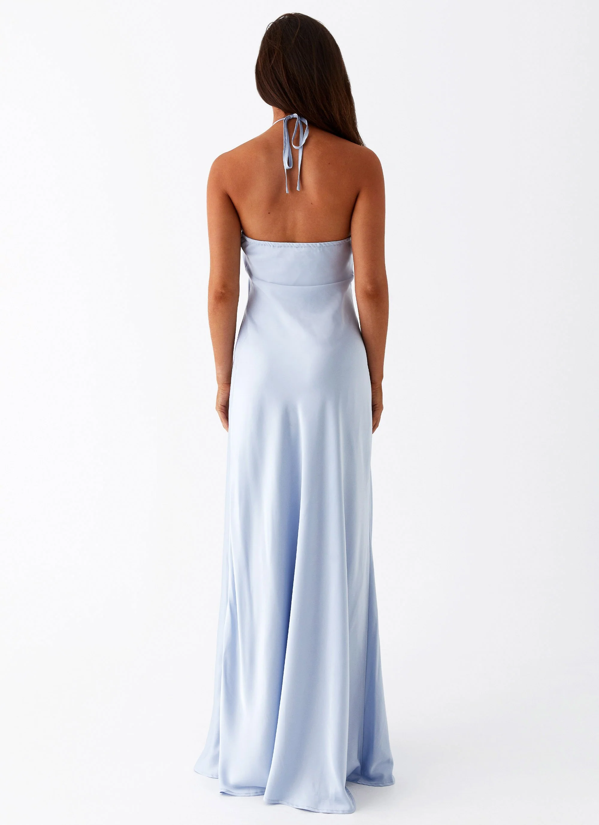 Noir Symphony Maxi Dress - Ice Blue - Image 4
