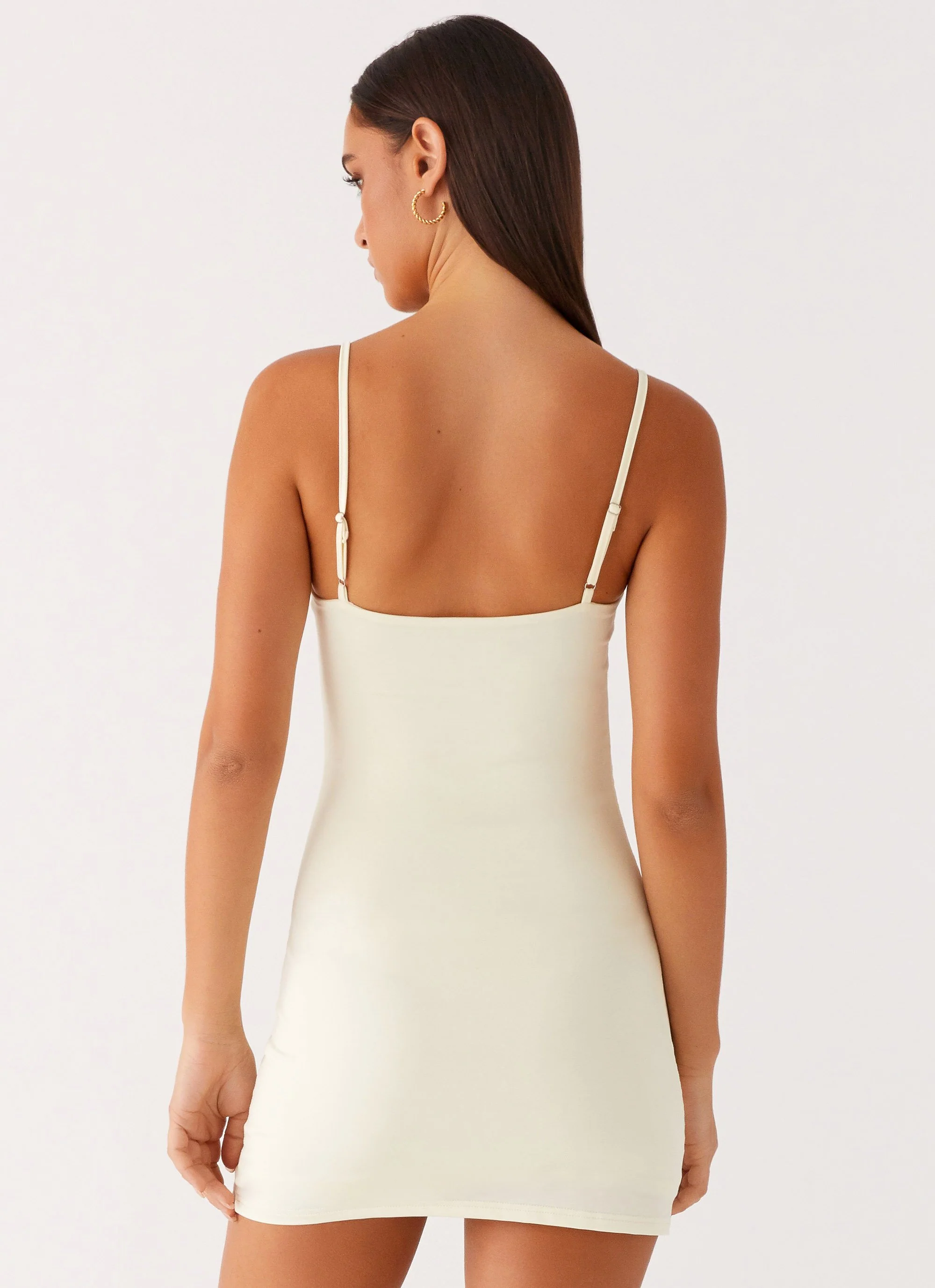 Nolani Mini Dress - Pastel Yellow - Image 4
