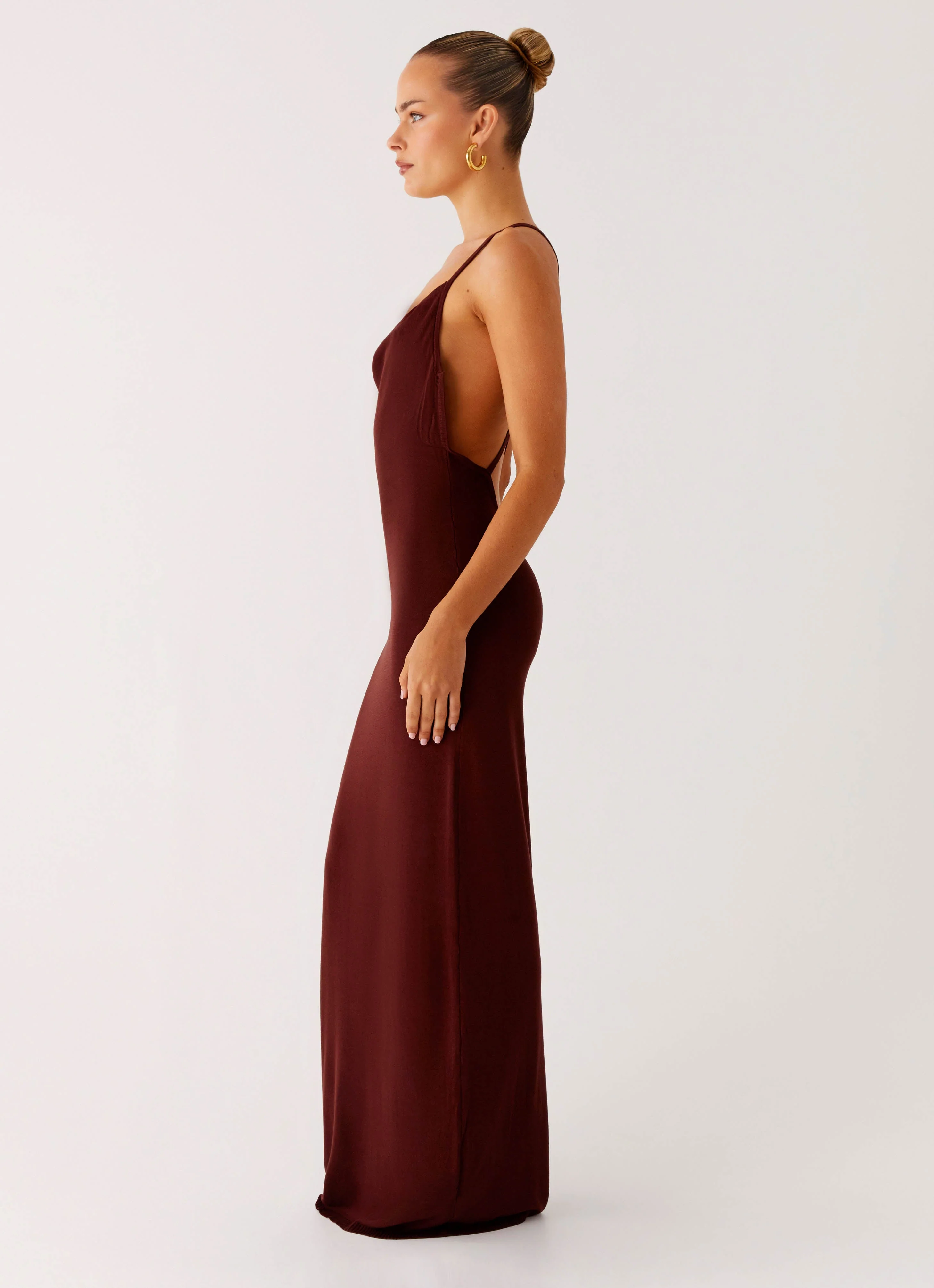 Nomad Muse Maxi Dress - Chocolate - Image 3