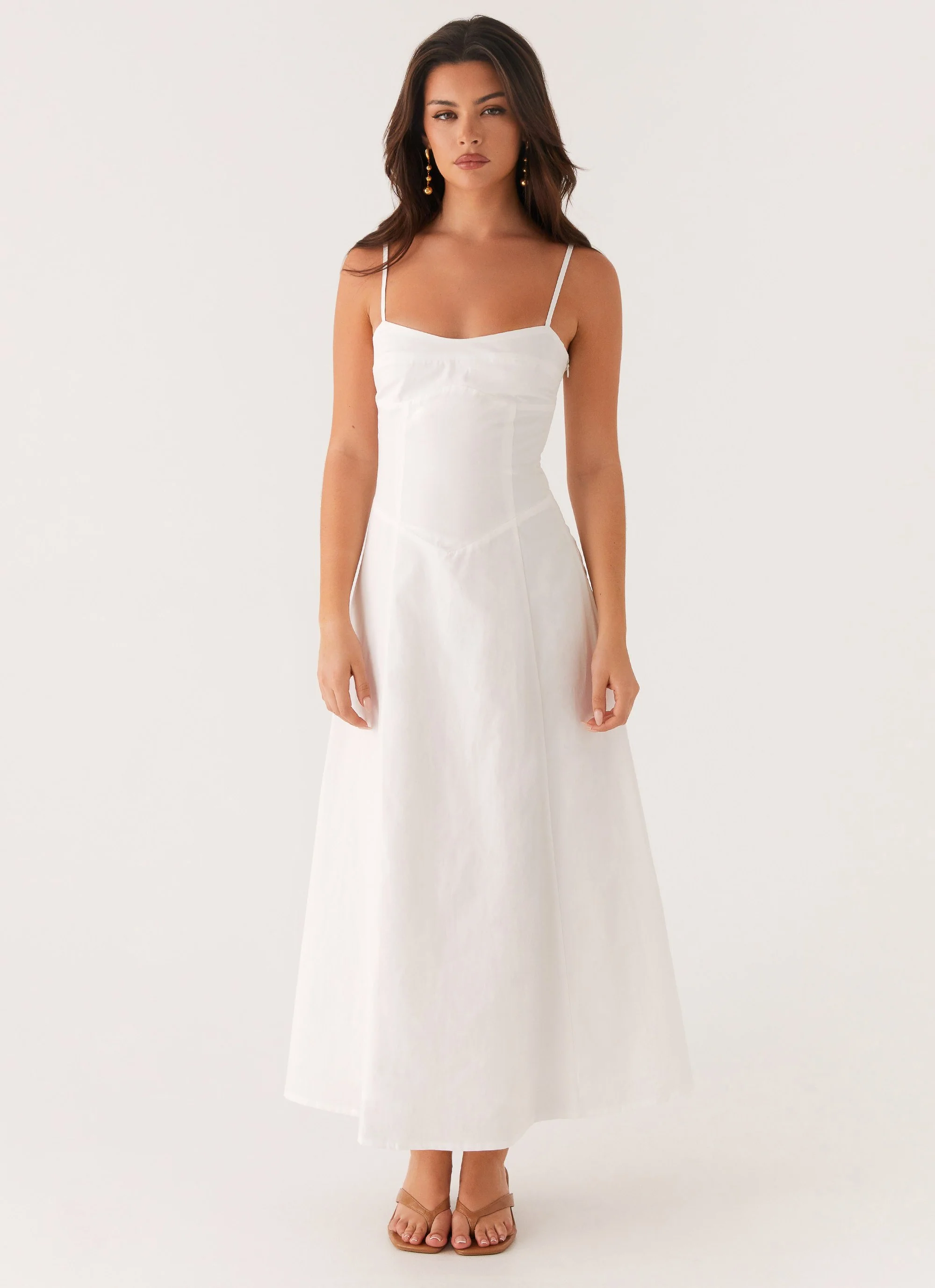 Noosa Midi Dress - White - Image 2