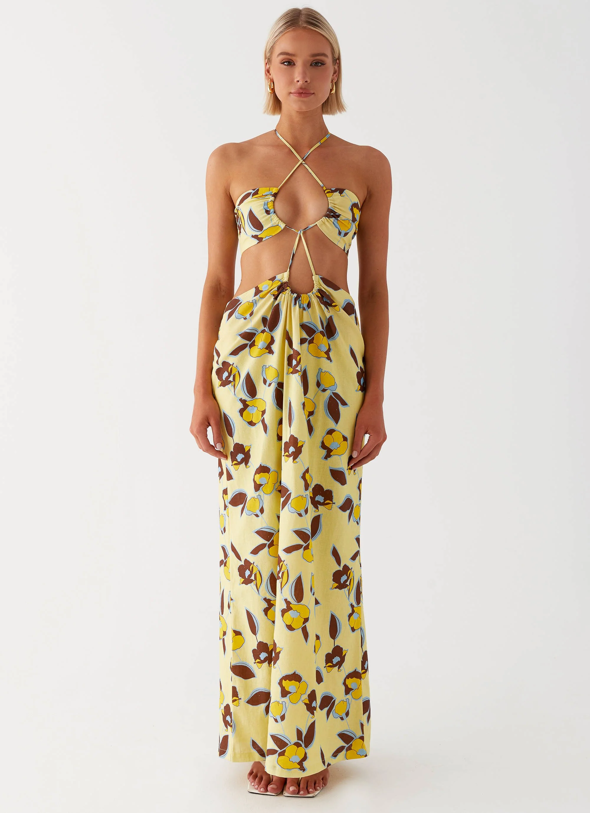Nora Linen Maxi Dress - Primrose - Image 2