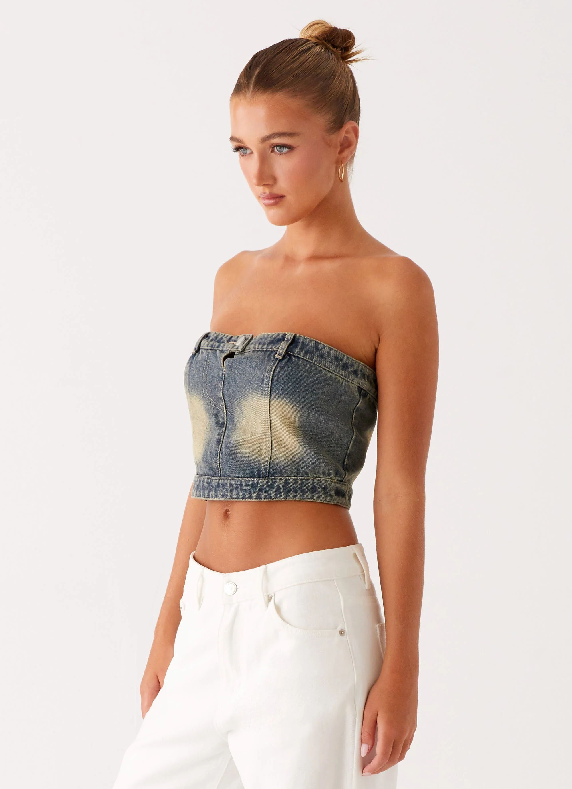 Not Like Us Denim Top - Vintage - Image 4