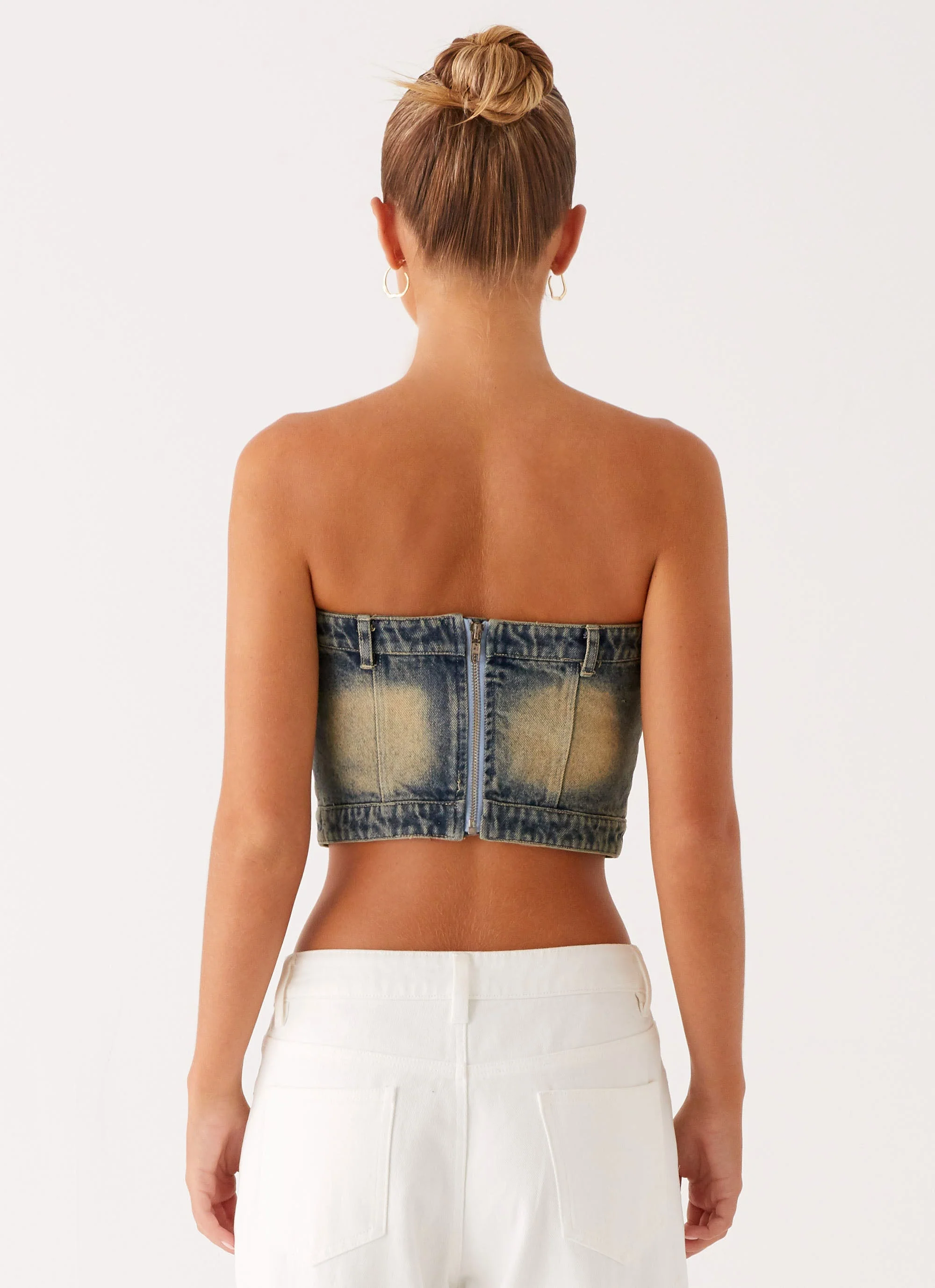 Not Like Us Denim Top - Vintage - Image 5