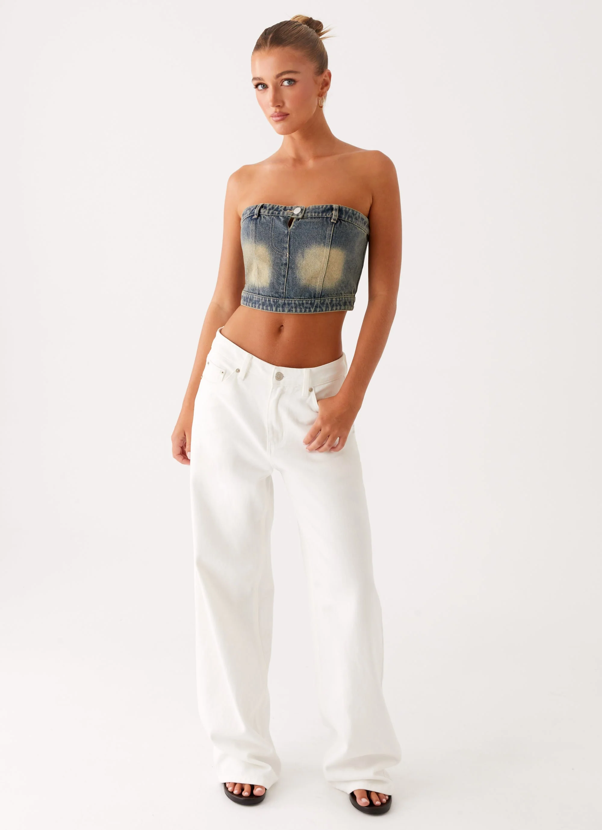 Not Like Us Denim Top - Vintage - Image 6