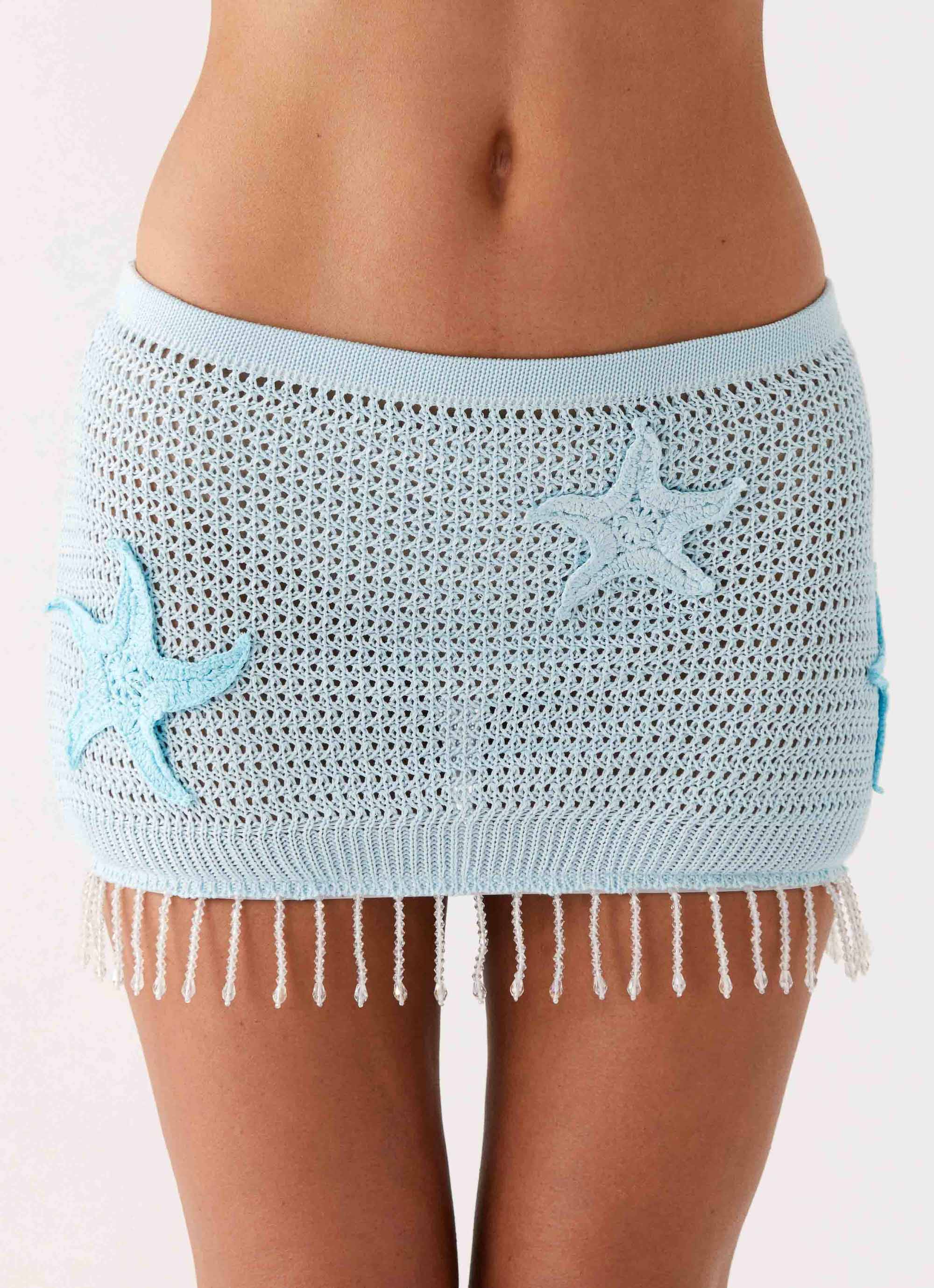 Ocean Star Mini Skirt - Blue - Image 6