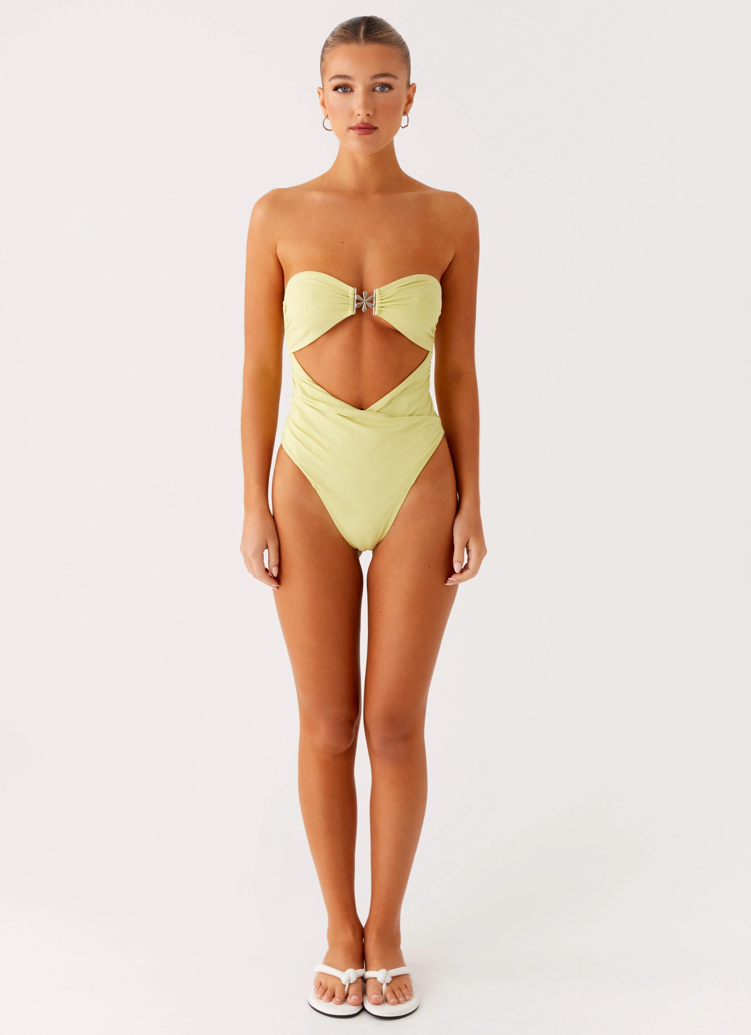 Ocean Tempest One Piece Swimsuit - Lime - Image 4