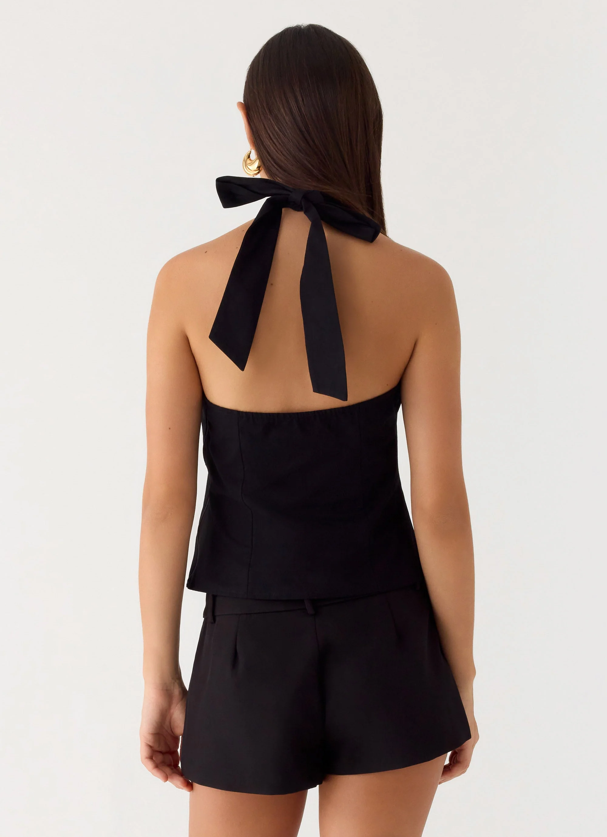 Odetta Halter Top - Black - Image 4