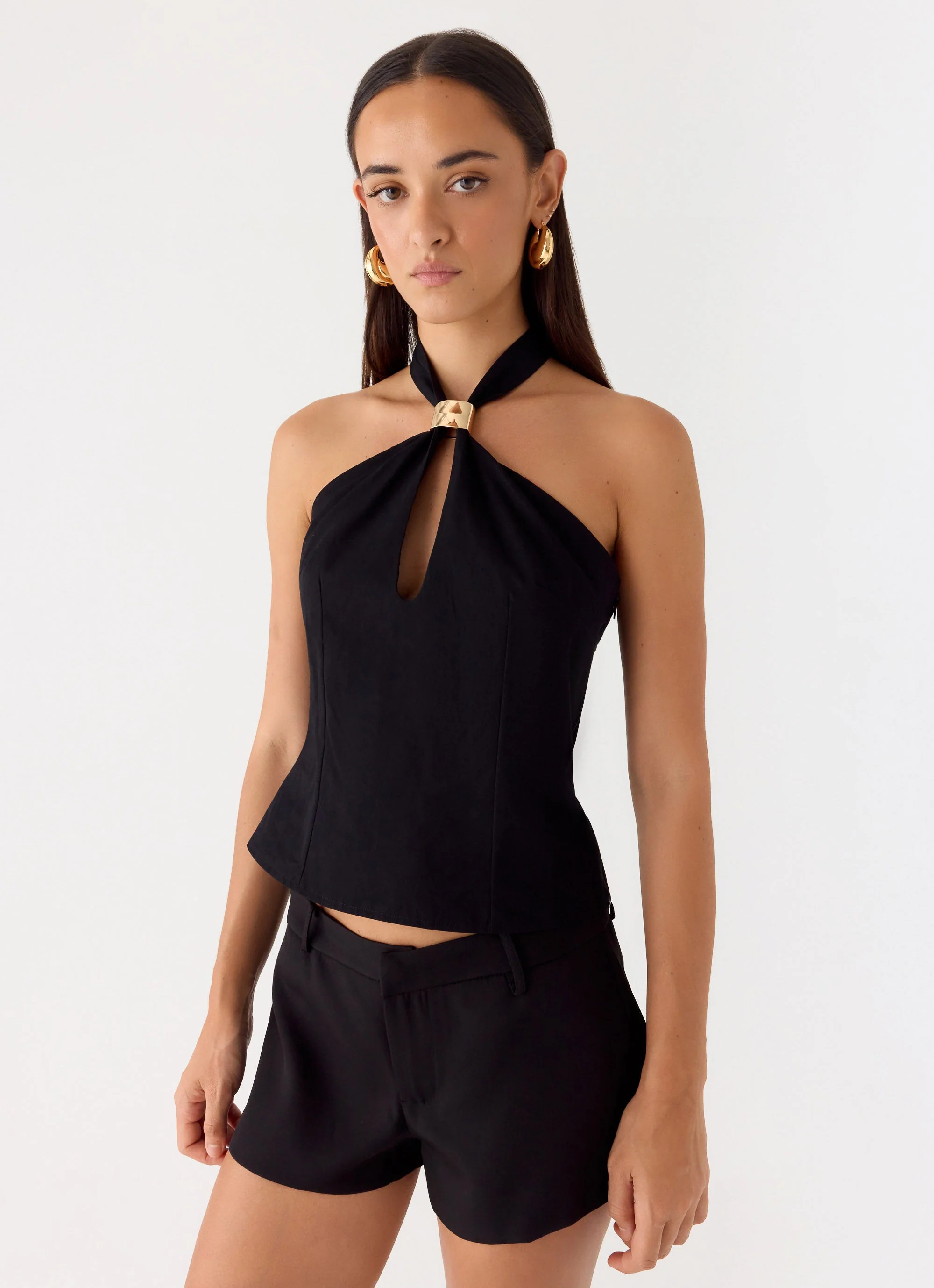 Odetta Halter Top - Black - Image 6