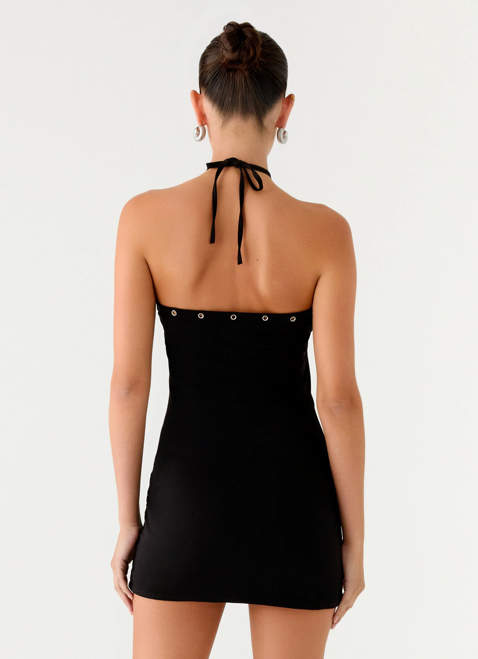 Off The Bass Mini Dress - Black - Image 4