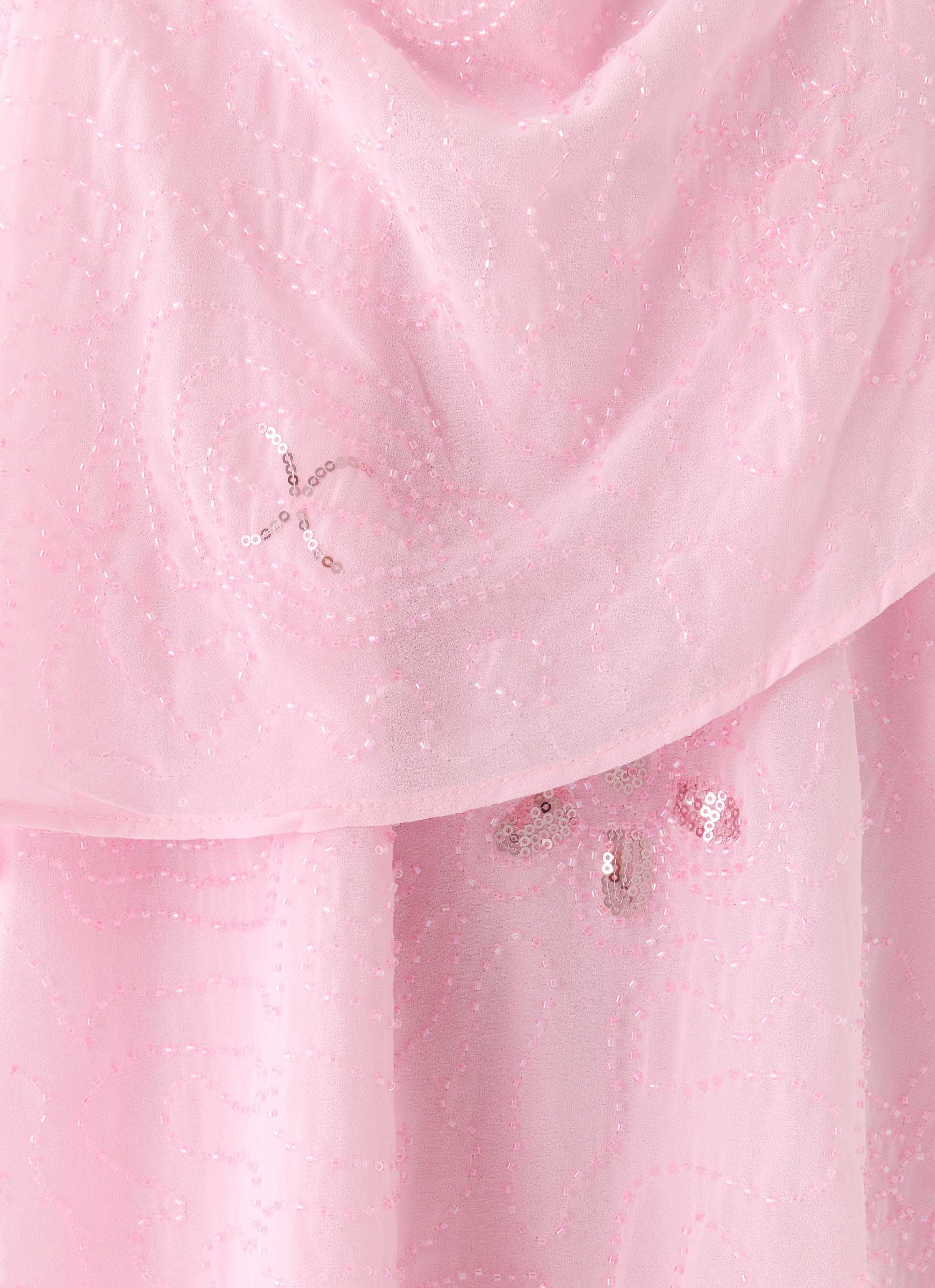 On The Go Beaded Mini Dress - Pink - Image 6