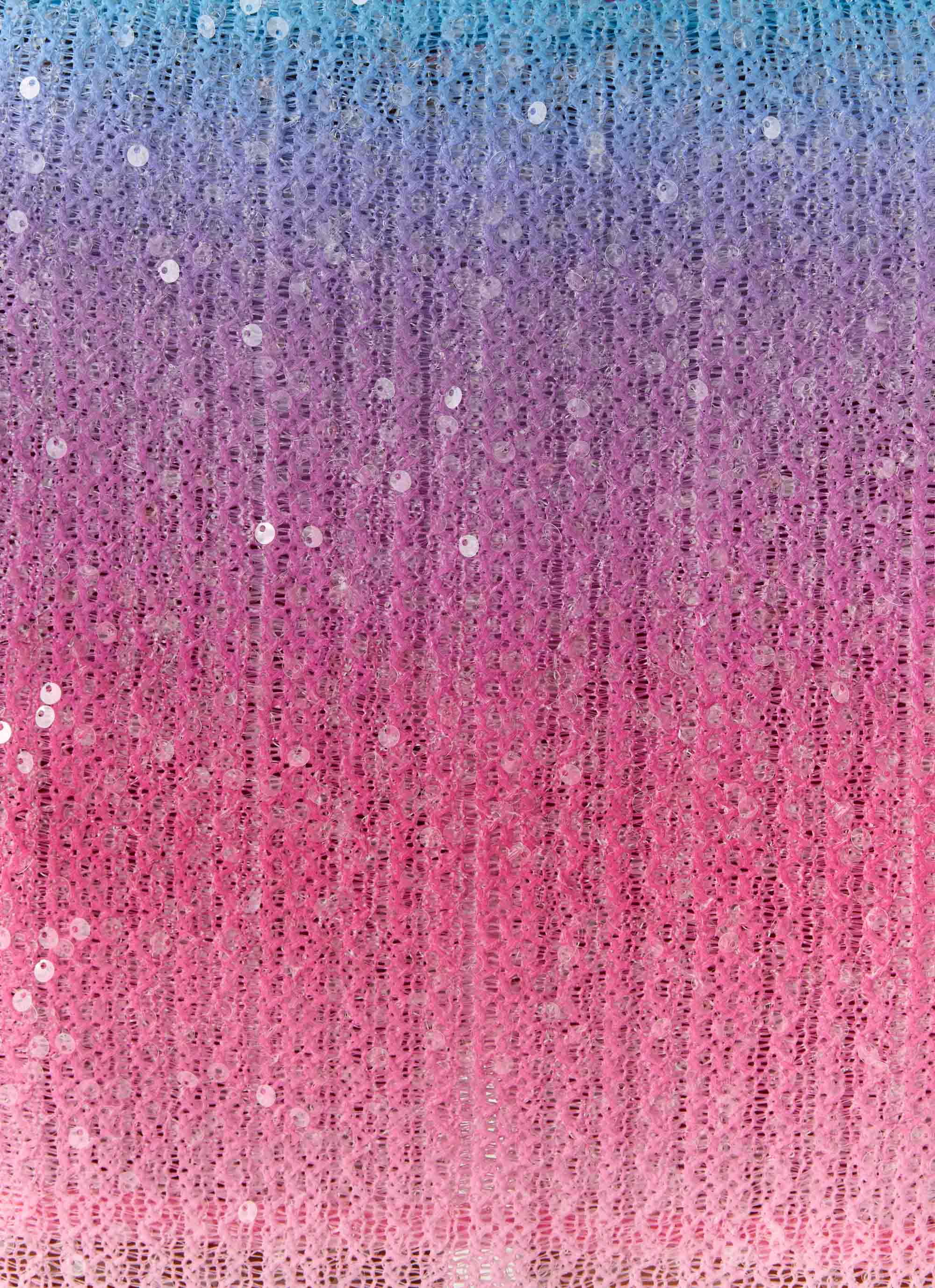 One More Time Sequin Knit Mini Skirt - Disco Ombre - Image 8