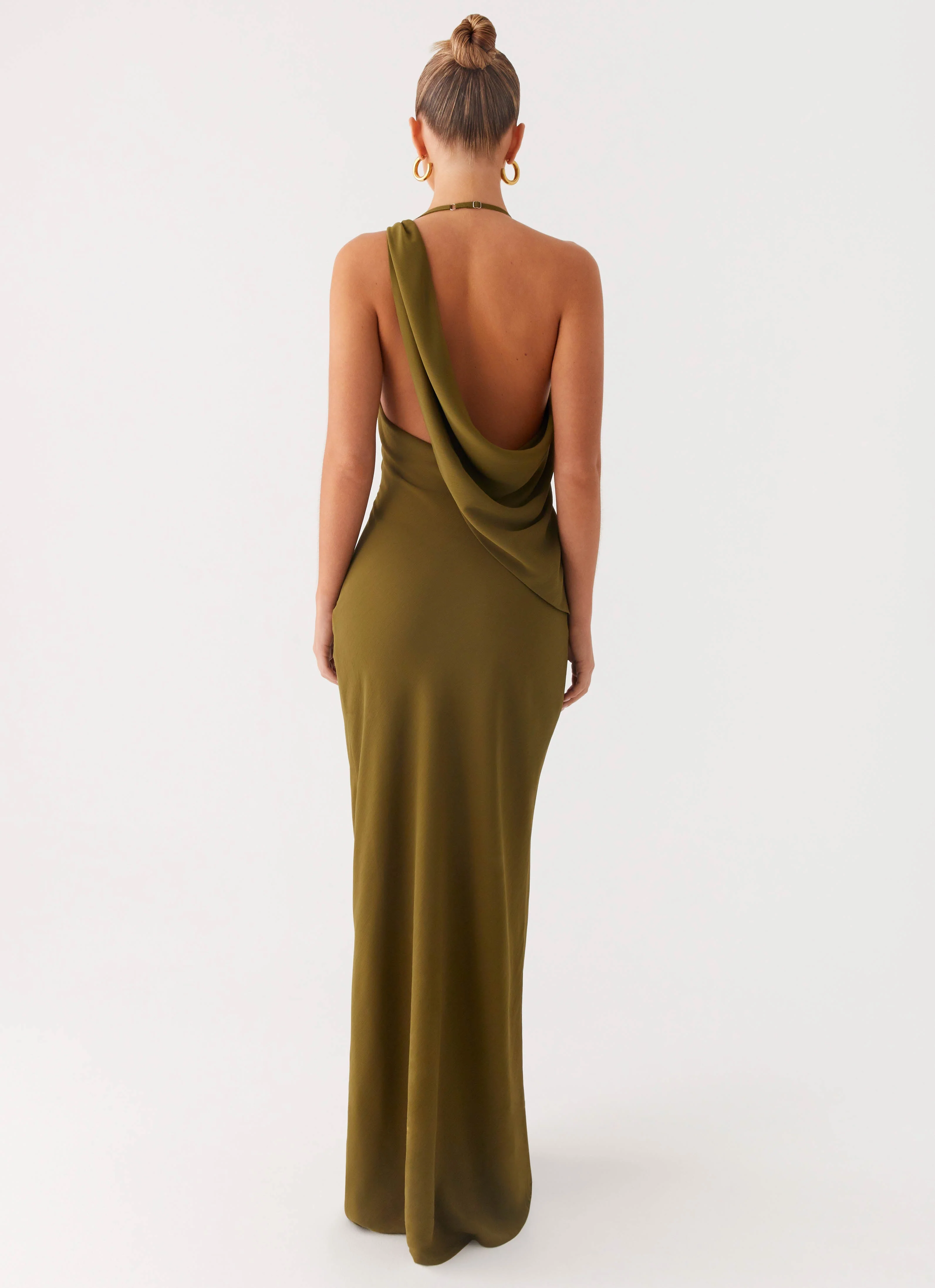Opal Glow Maxi Dress - Khaki - Image 3
