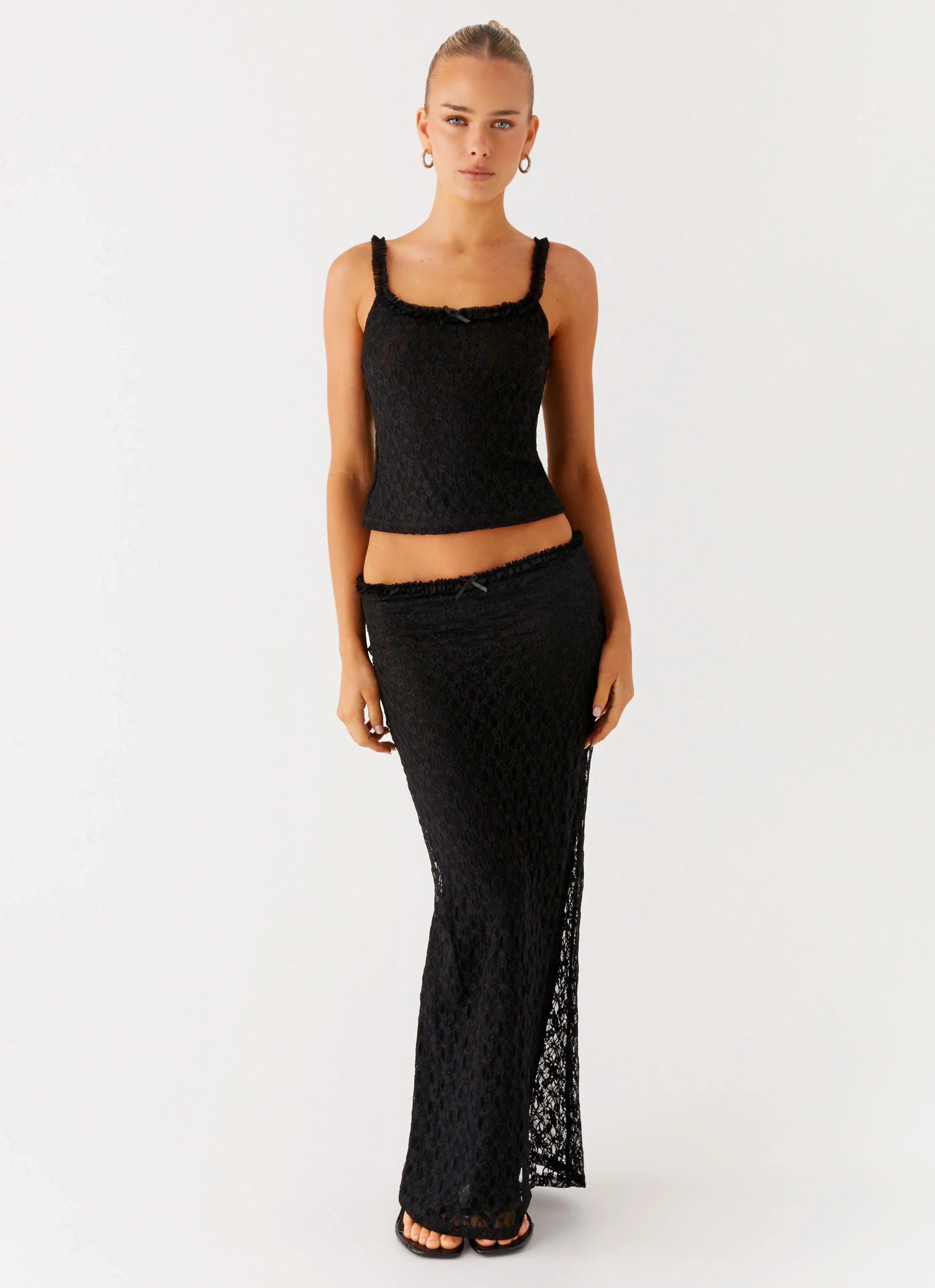 Ophira Maxi Skirt - Black - Image 5