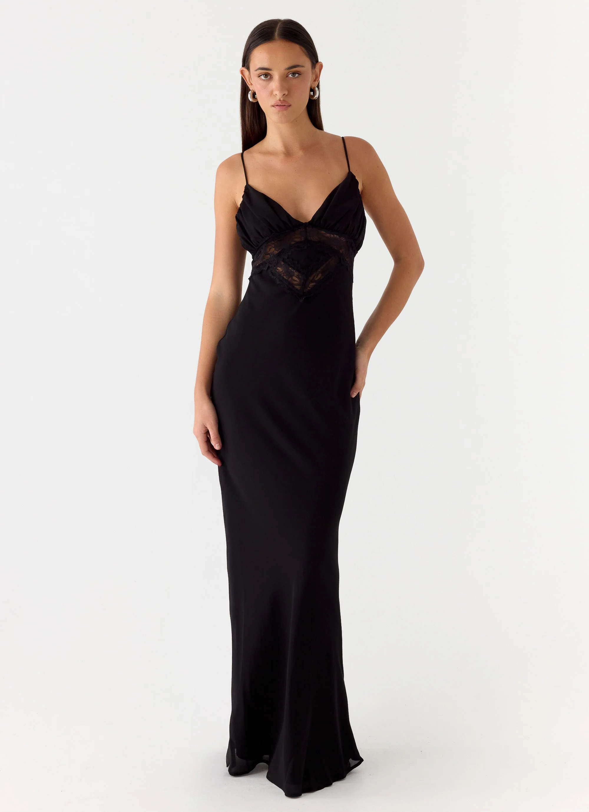 Opulent Maxi Dress - Black - Image 8