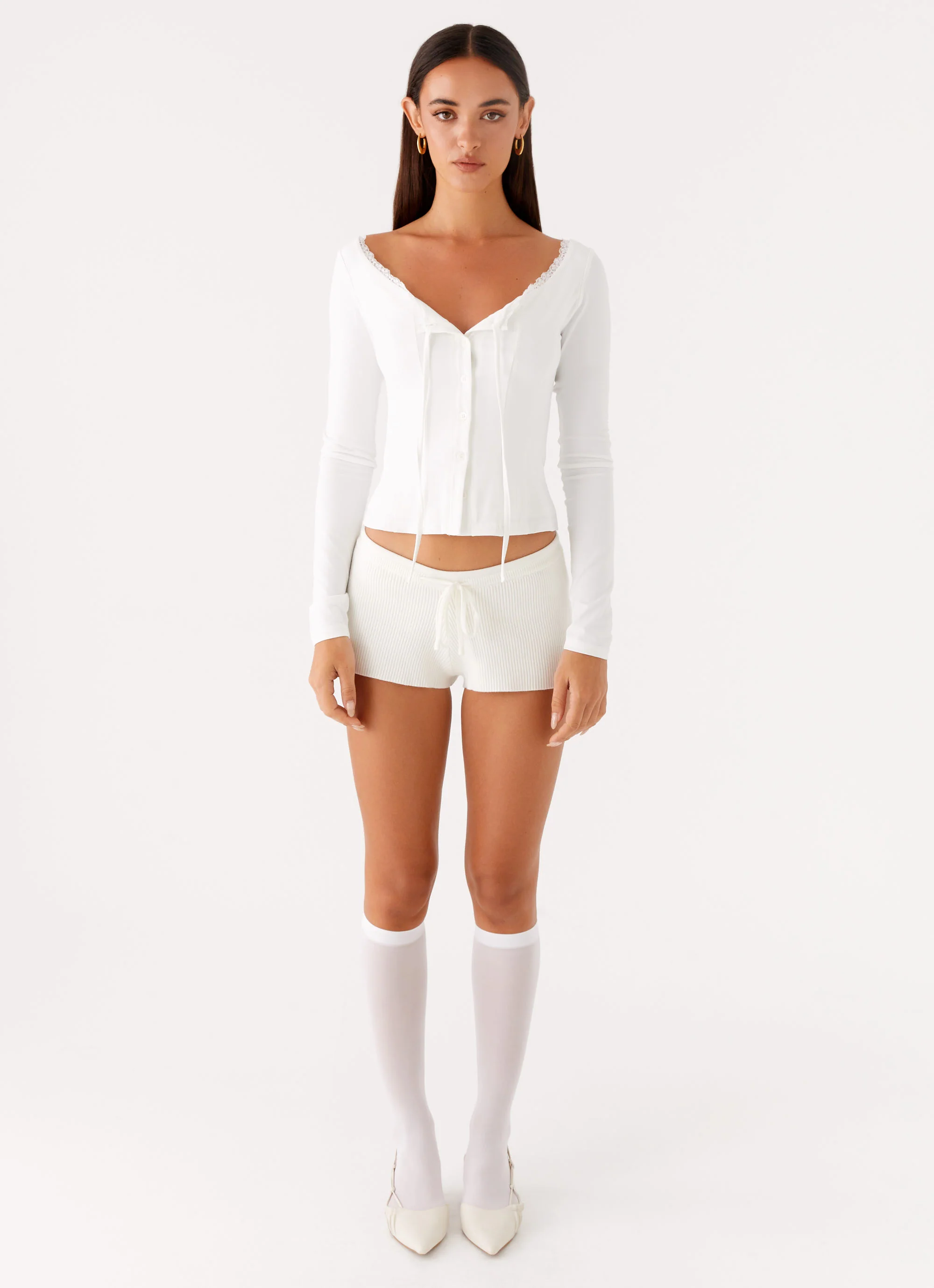 Orbit Stockings - White - Image 2