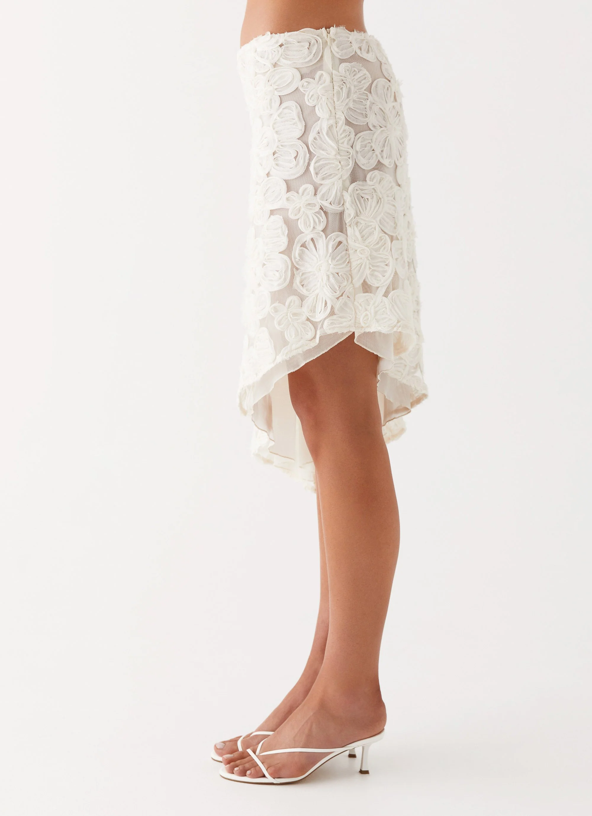 Orchid Breeze Midi Skirt - Ivory - Image 3