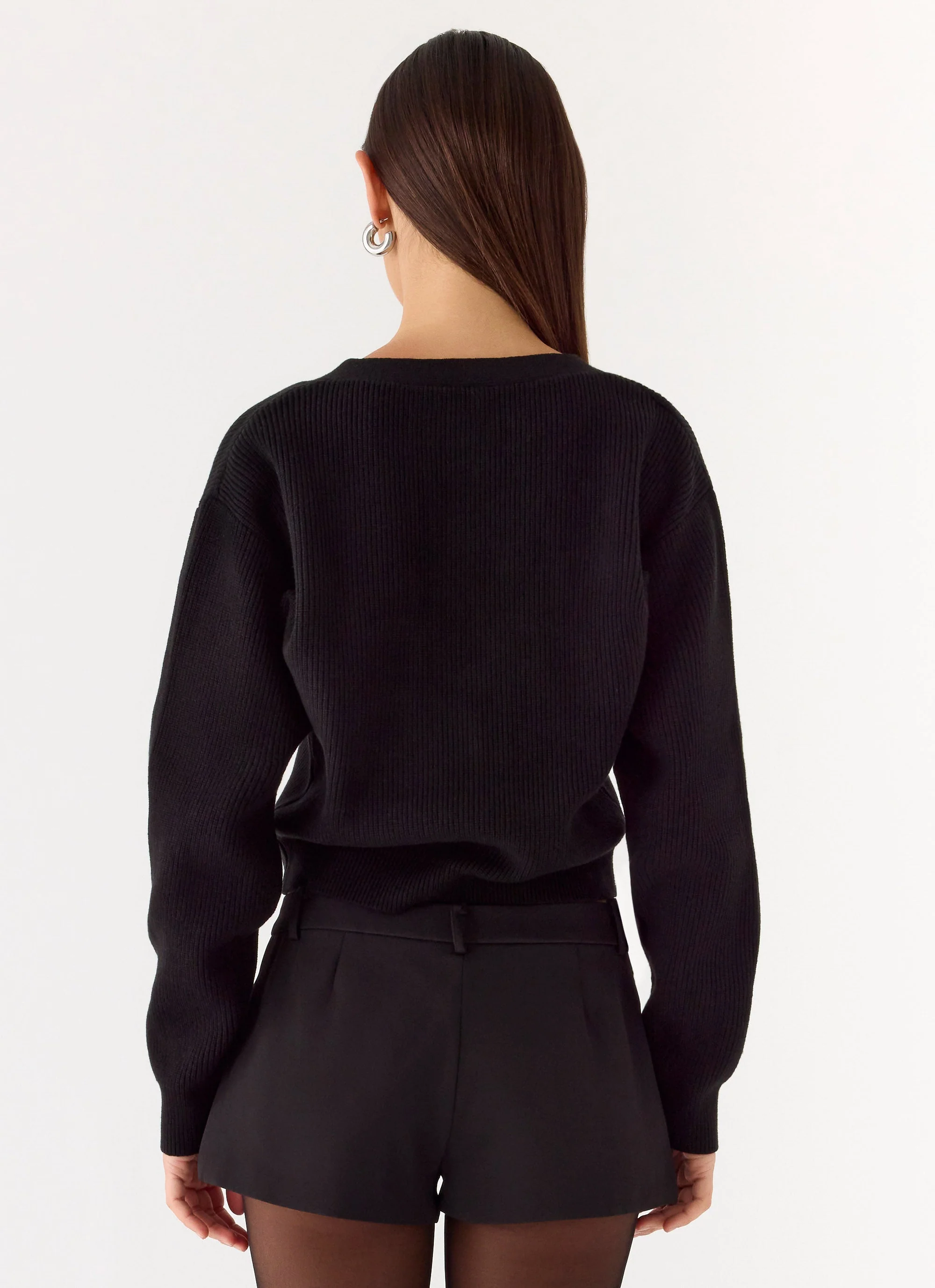 Orla Knit Sweater - Black - Image 4