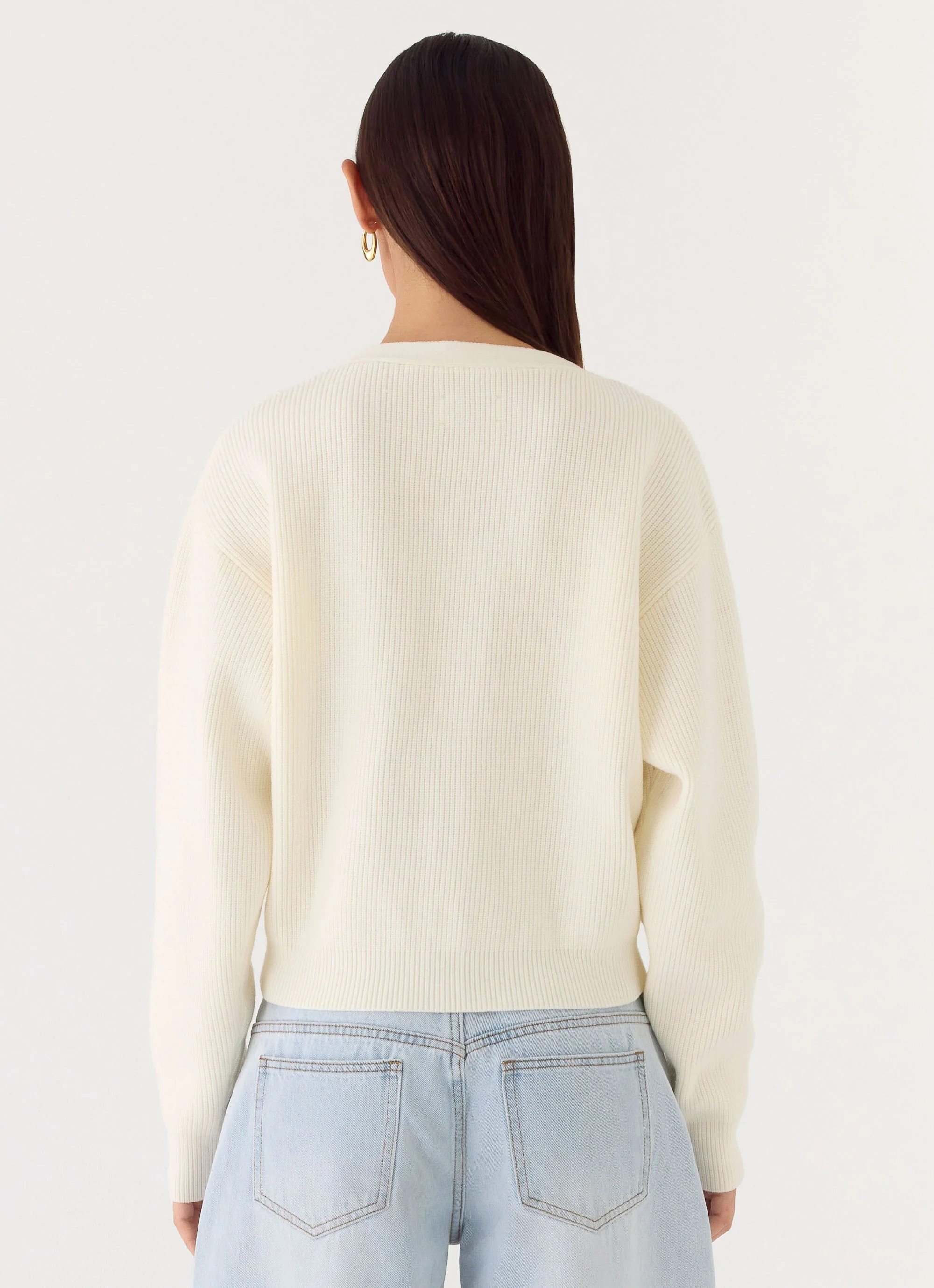 Orla Knit Sweater - Ivory - Image 2