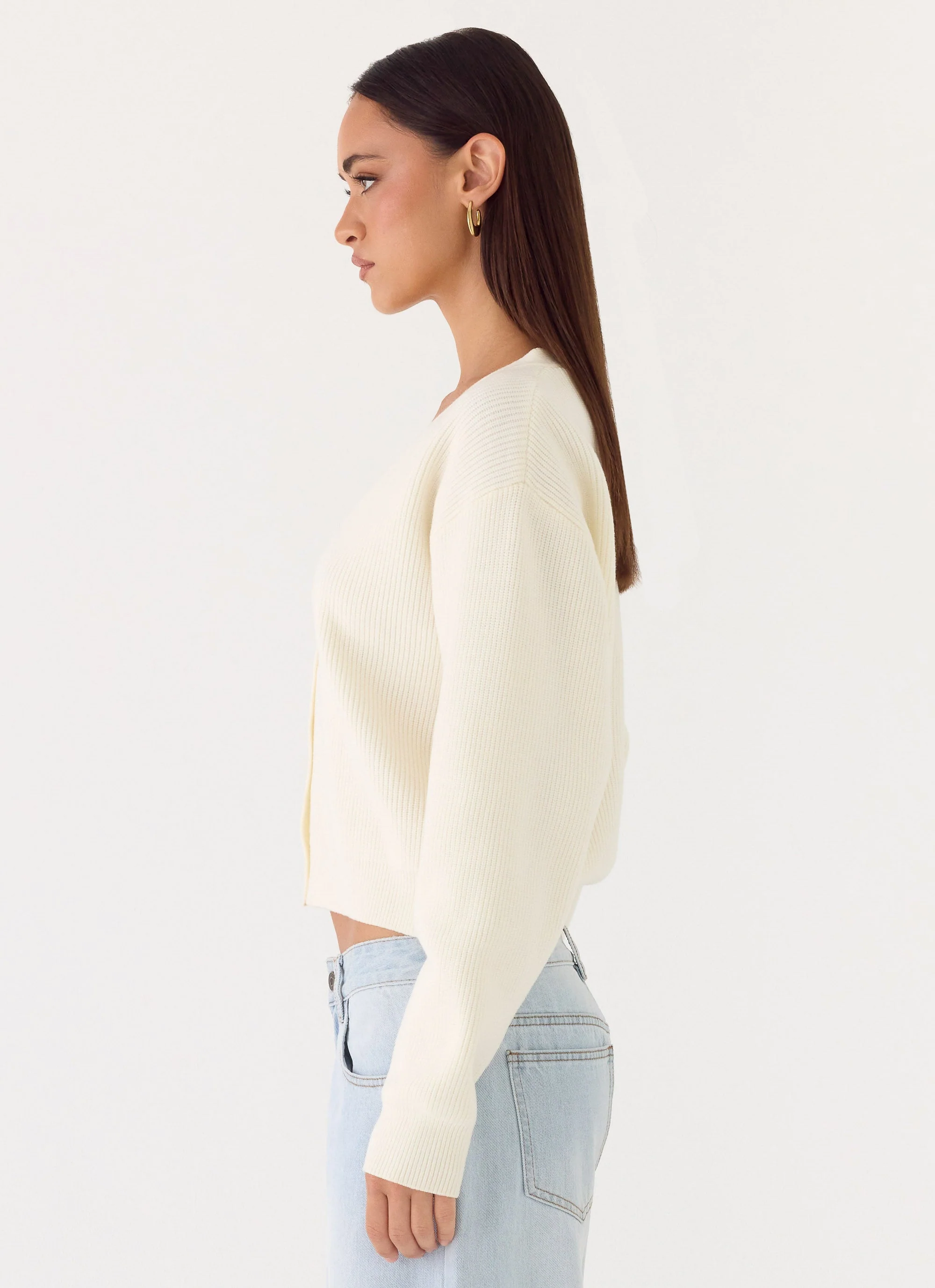 Orla Knit Sweater - Ivory - Image 3