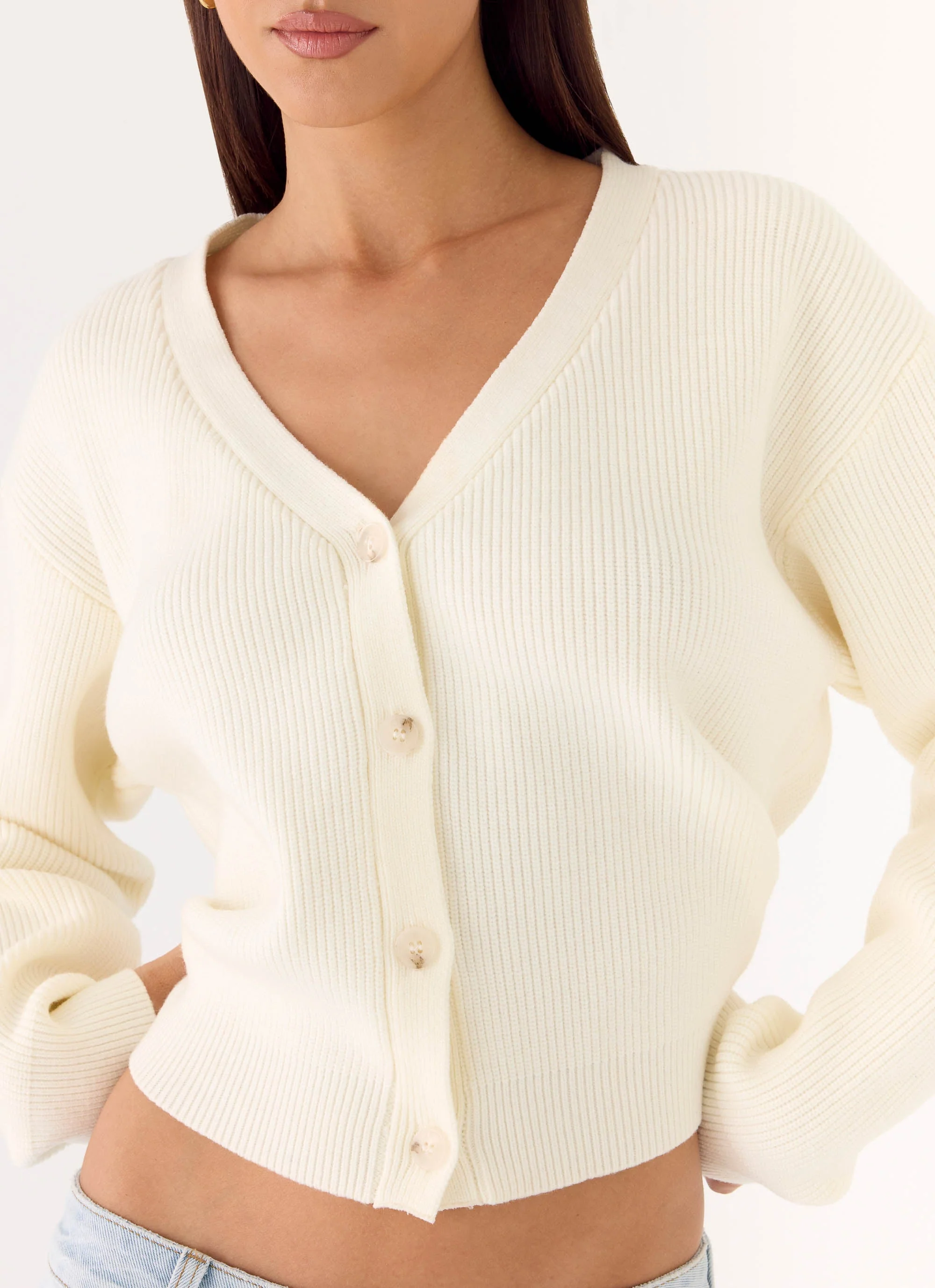 Orla Knit Sweater - Ivory - Image 6