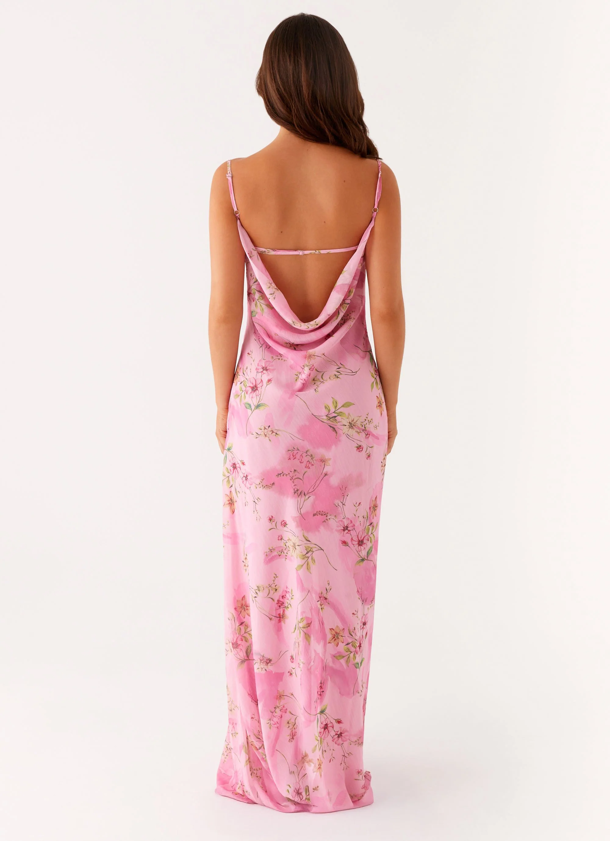 Orlando Maxi Dress - Pink Floral Print - Image 4