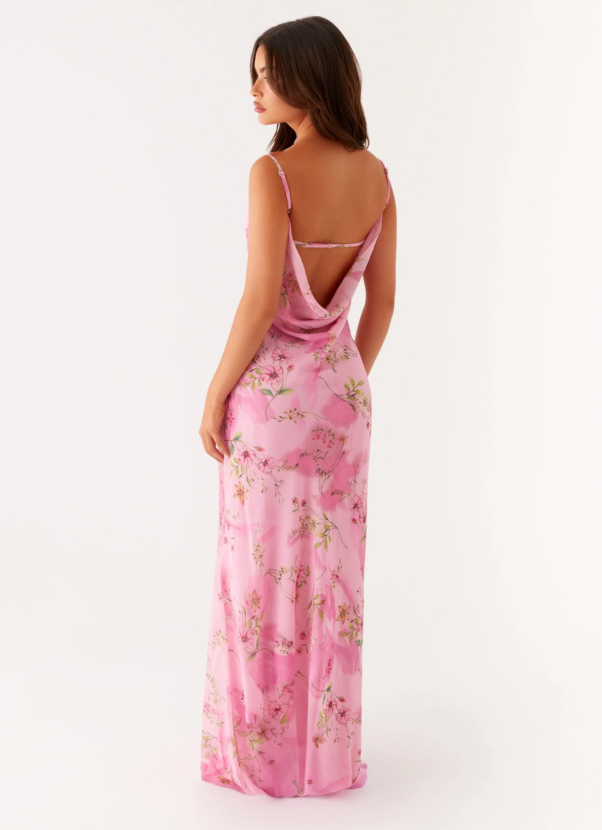 Orlando Maxi Dress - Pink Floral Print - Image 5